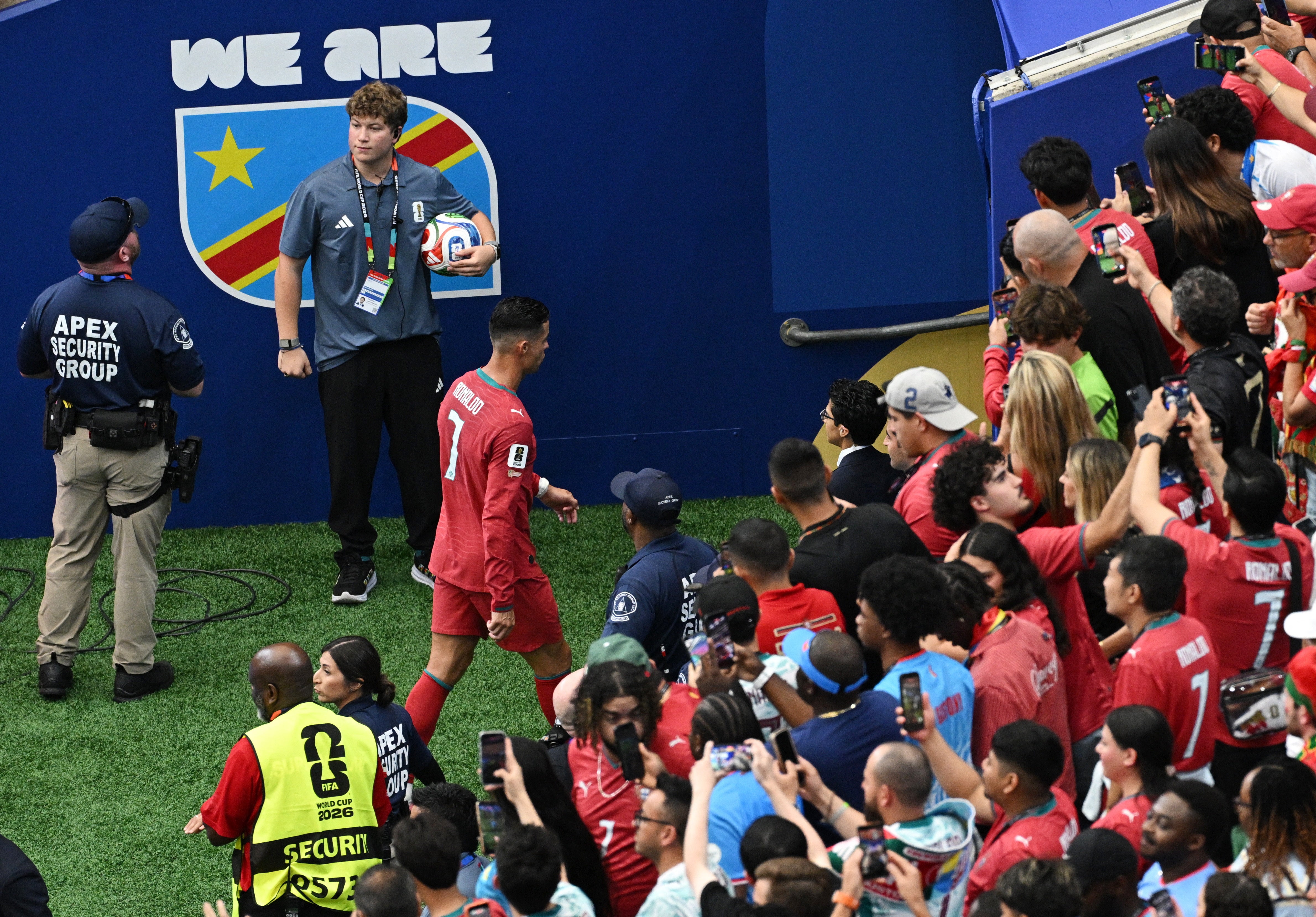Ronaldo has now gone 10 matches at the World Cup or Euros without scoring for Portugal (Reuters)