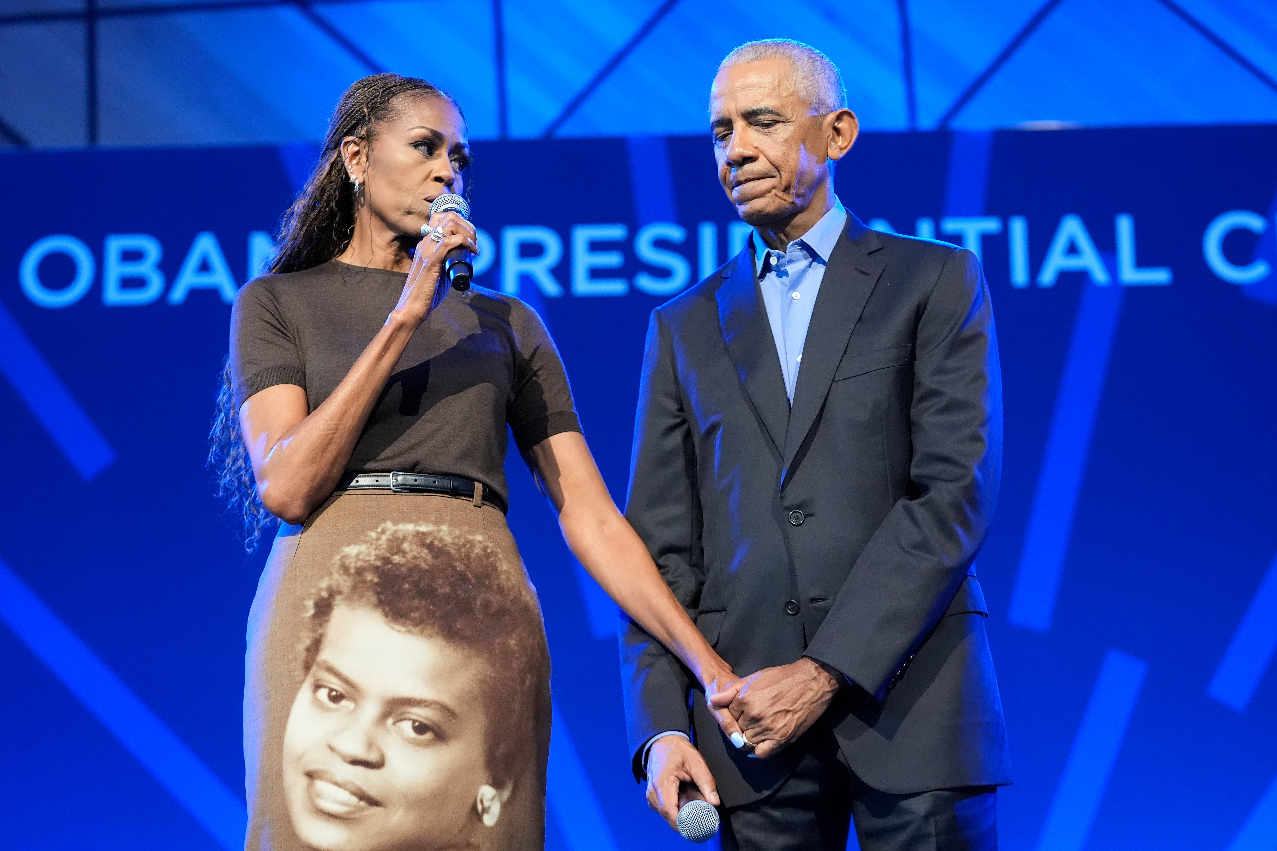 That shooting happened on Juneteenth, a holiday that celebrates the end of slavery in the U.S. Earlier Friday, former President Barack Obama and former first lady Michelle Obama welcomed the first visitors to his presidential center on the South Side (Getty)