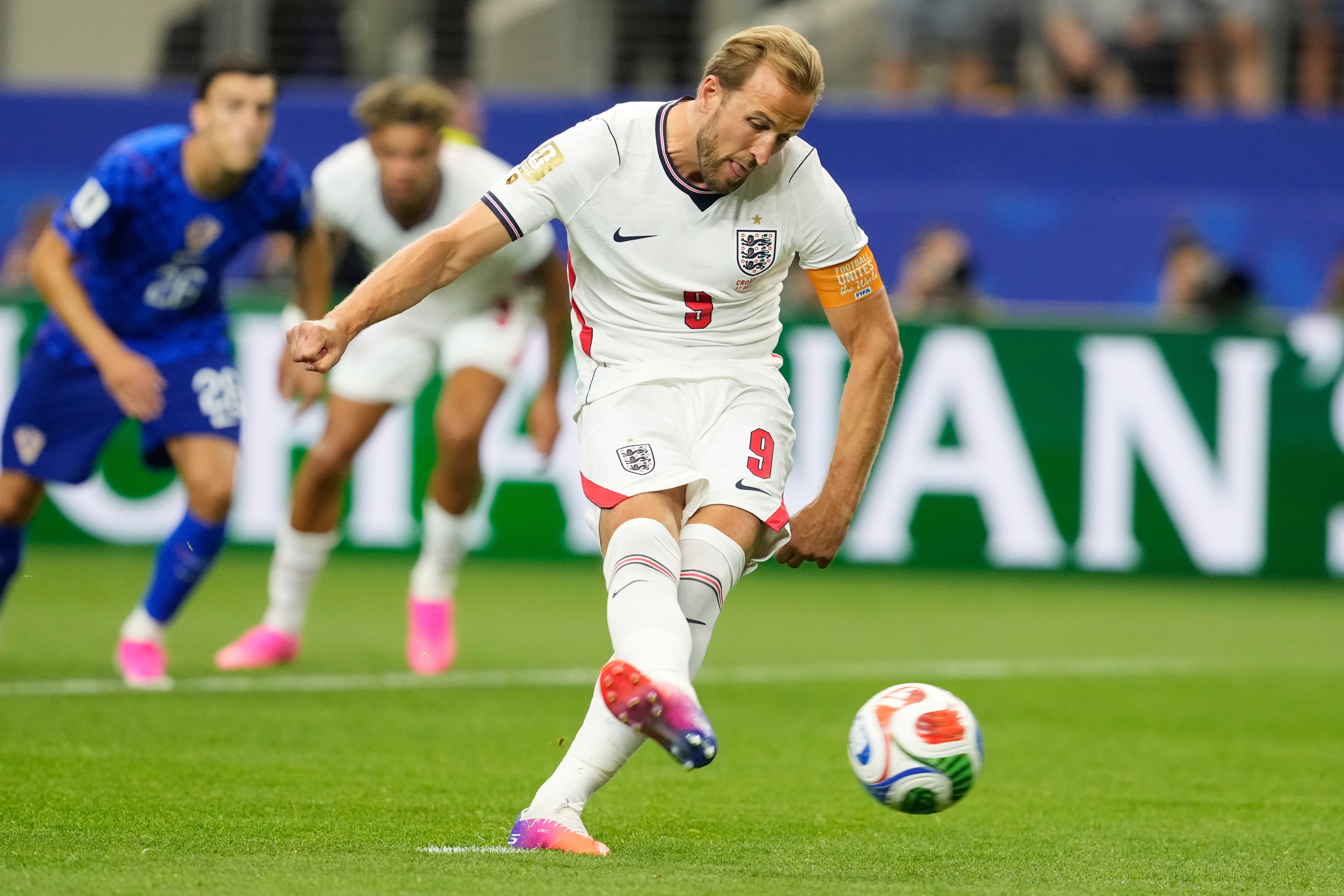 Harry Kane's brace helped England claim three points in their World Cup opener (AP)