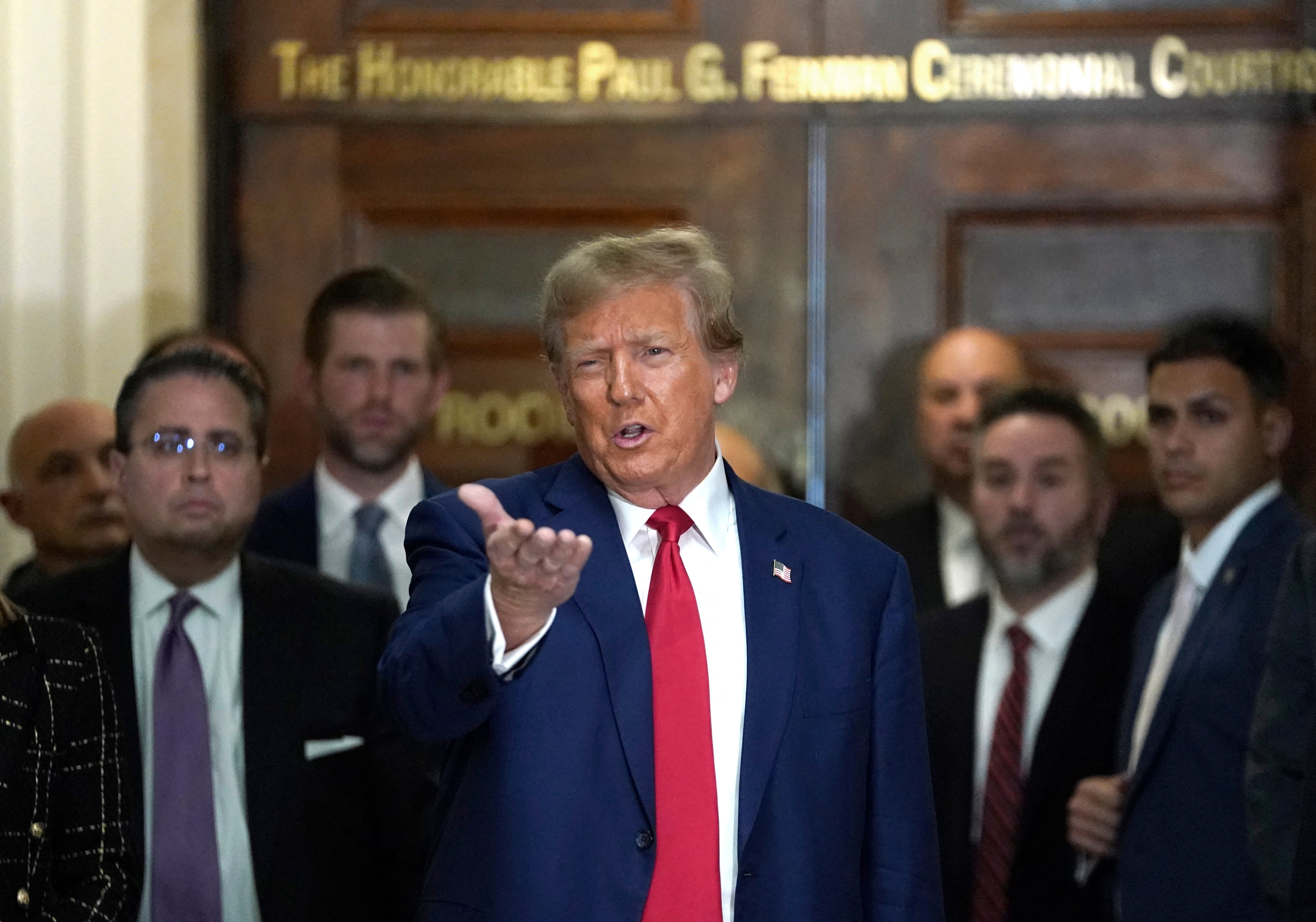 Trump was hit with a gag order in the case after he attacked Engoron’s chief clerk, among a long list of verbal attacks that prompted abusive messages targeting the judge and his staff