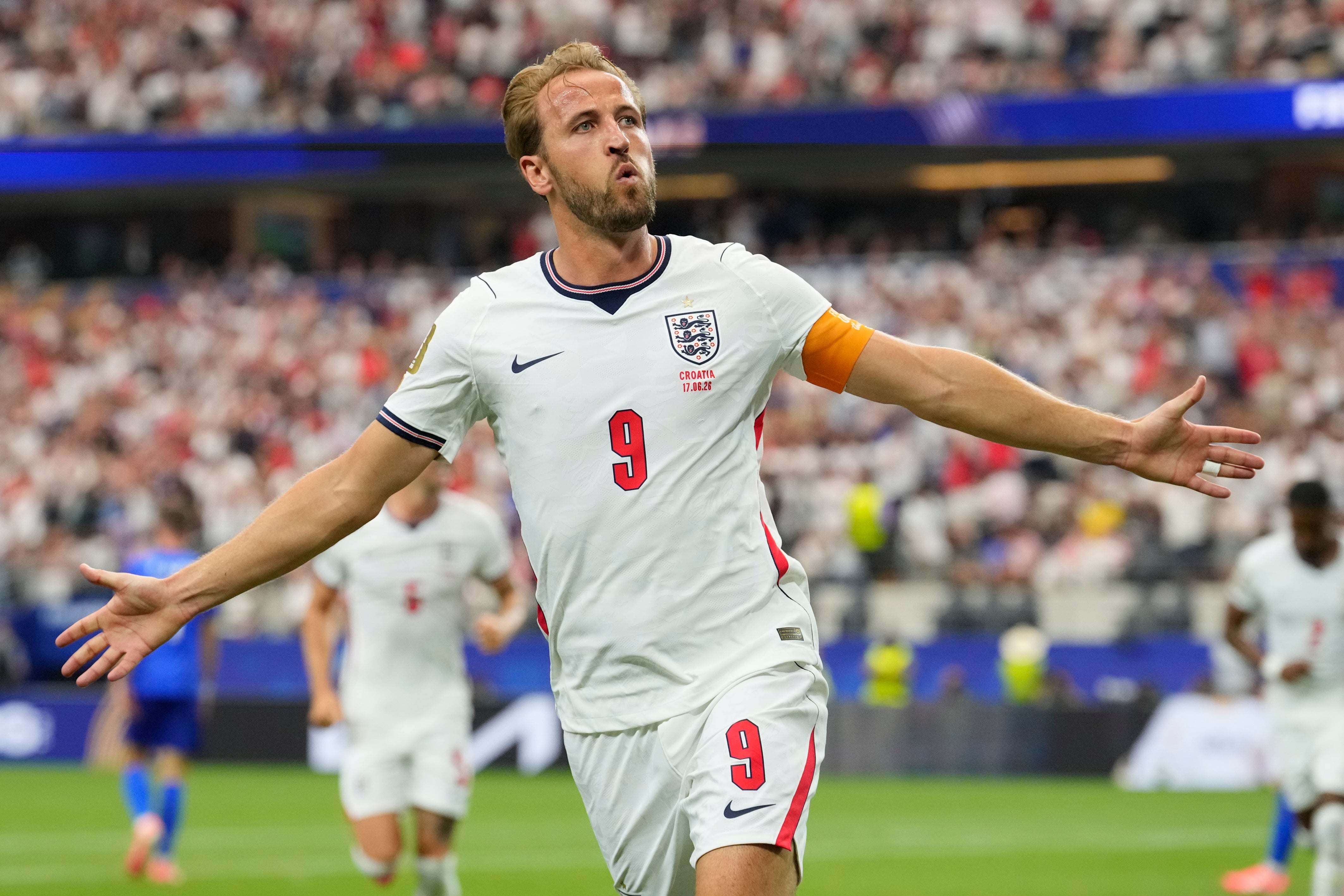 Kane scored twice and eqaulled Gary Lineker’s World Cup record for England