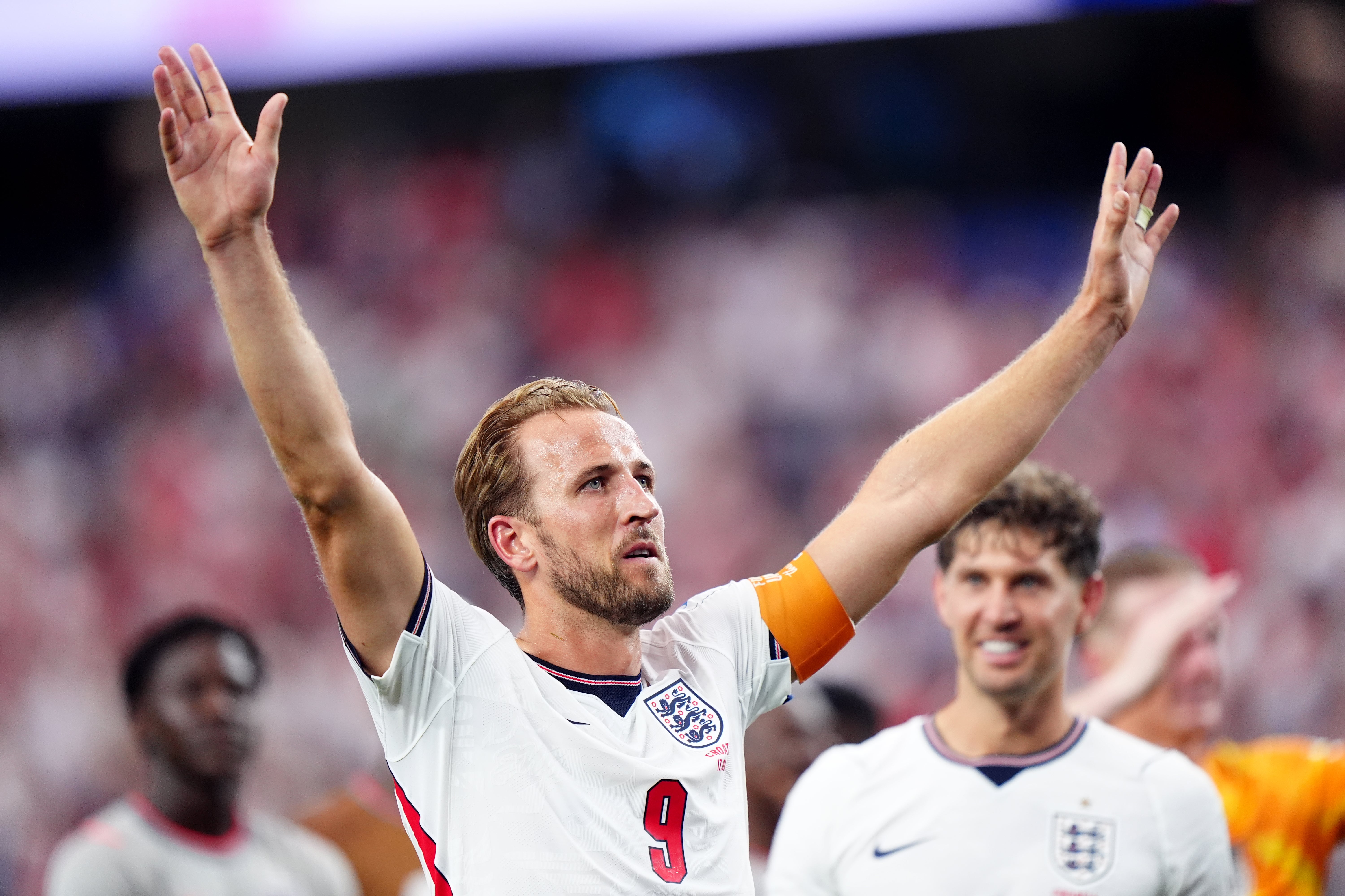 England's Harry Kane following the FIFA World Cup Group L match at the Dallas Stadium