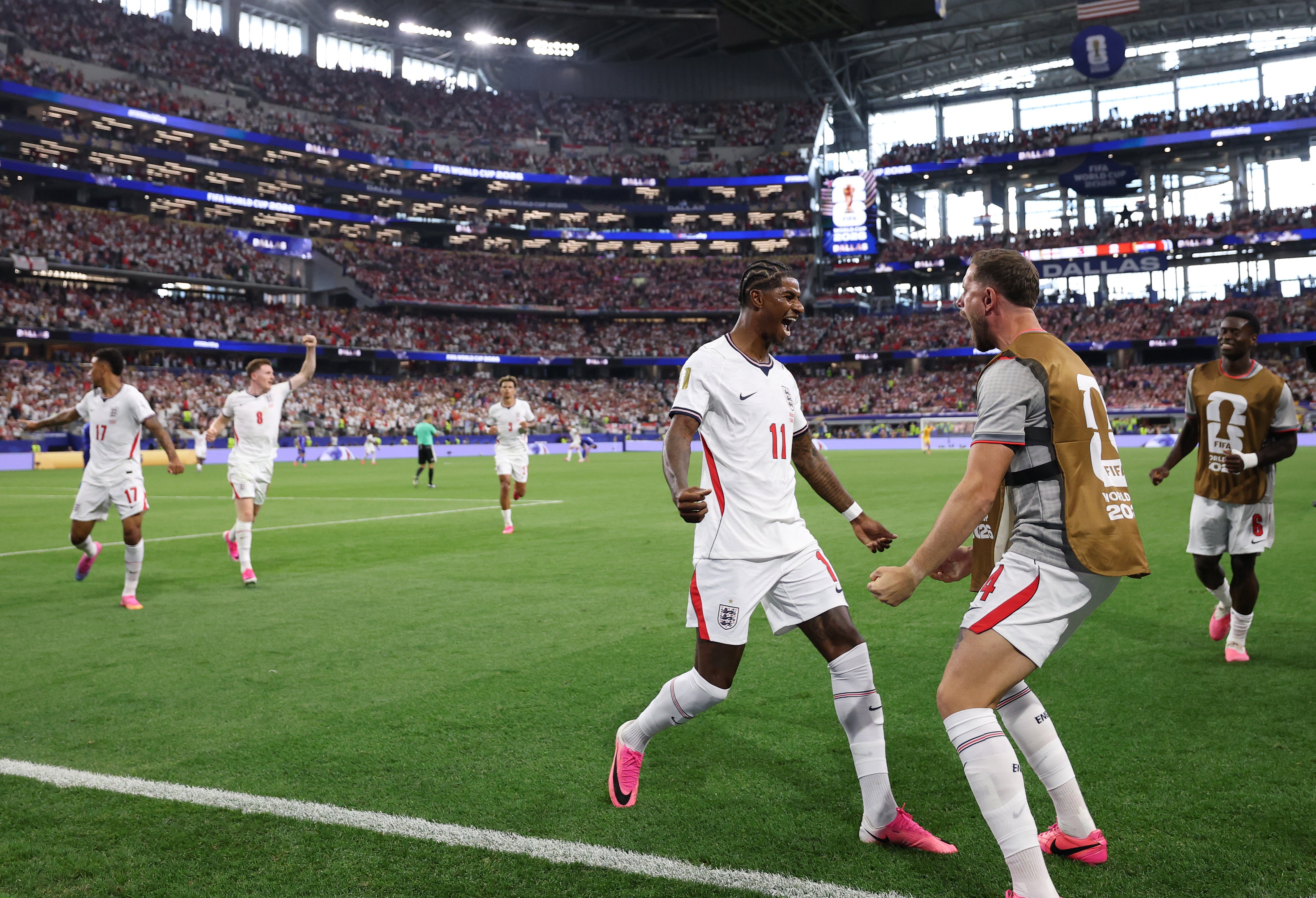 England improved after half-time to win 4-2 against Croatia (Getty)