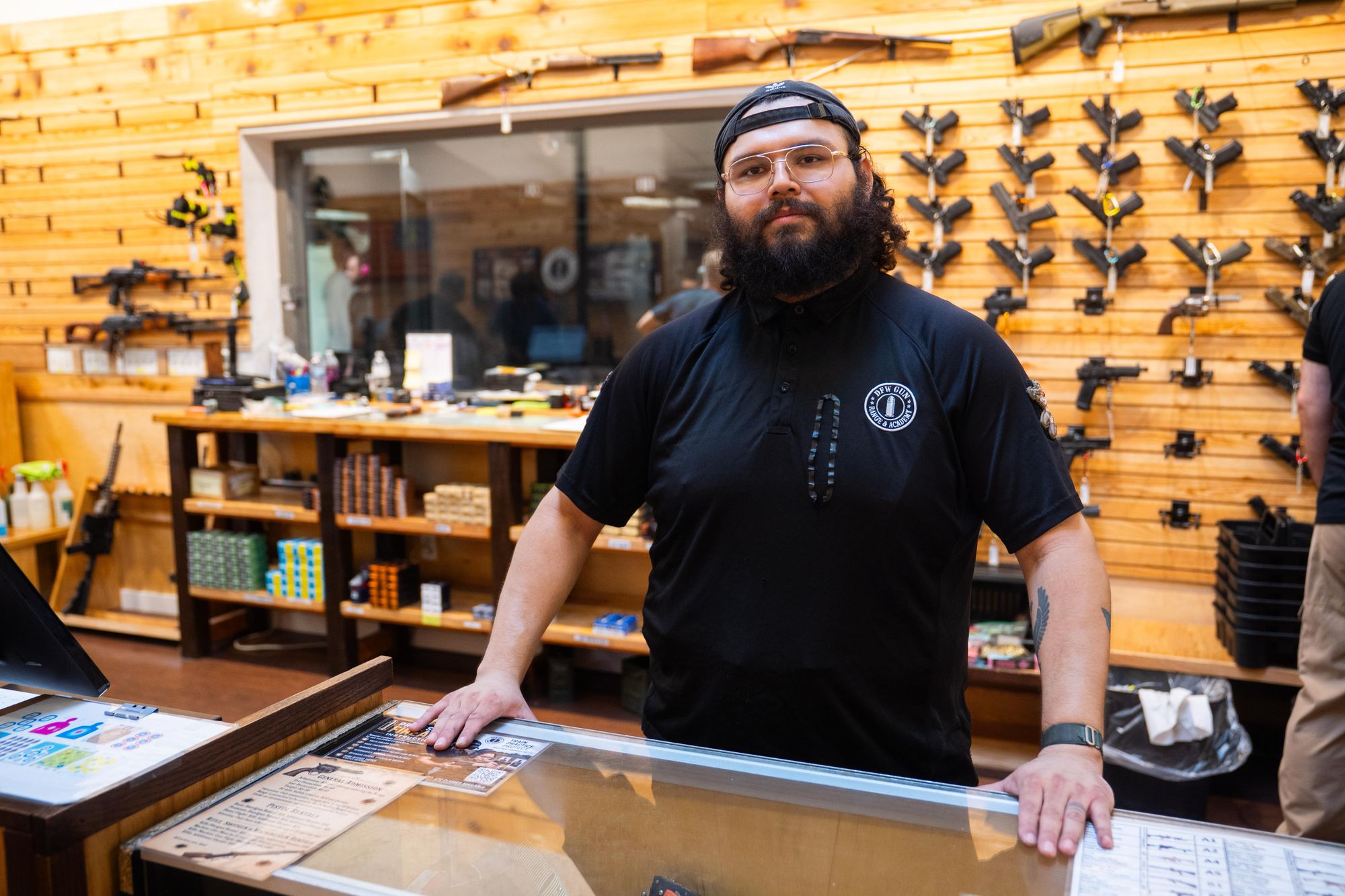 DFW Gun Range Academy staff member Carlos Castaneda