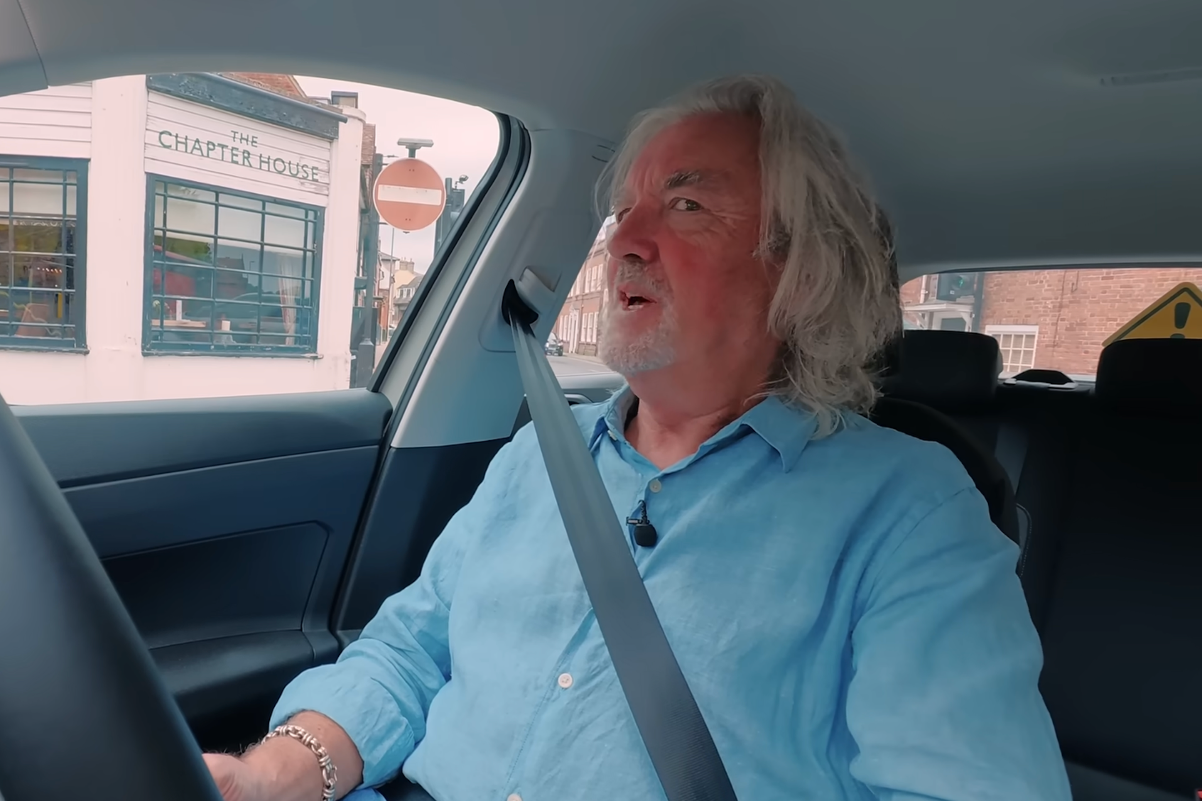 Licensed driver James May underwent the challenge to see if he would pass a modern driving test (YouTube)