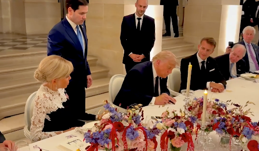 President Donald Trump on Wednesday signed the memorandum aimed at ending the Iran war during his visit to Versailles