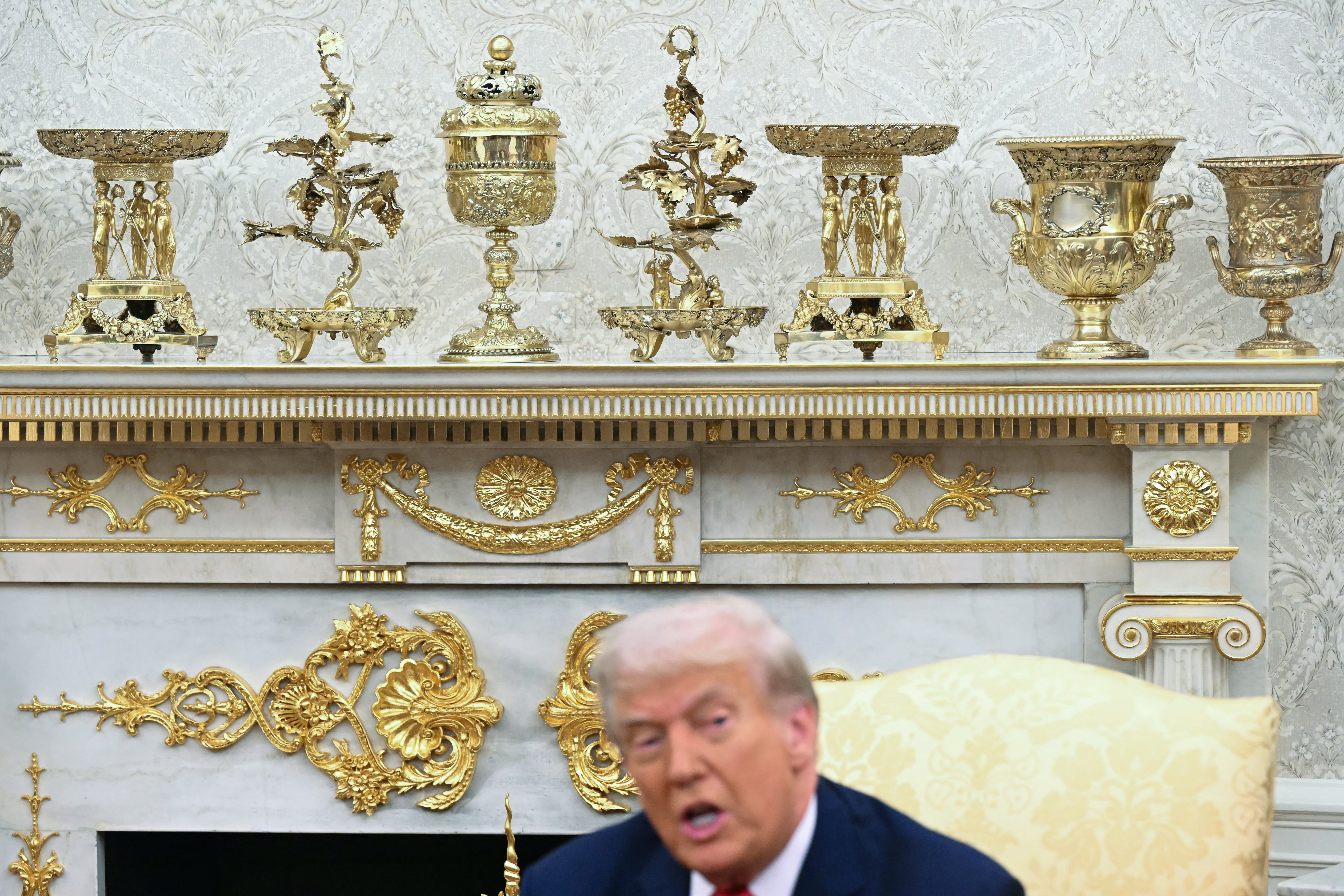 Dignitaries and business leaders often incorporate gold into gifts they give to President Trump
