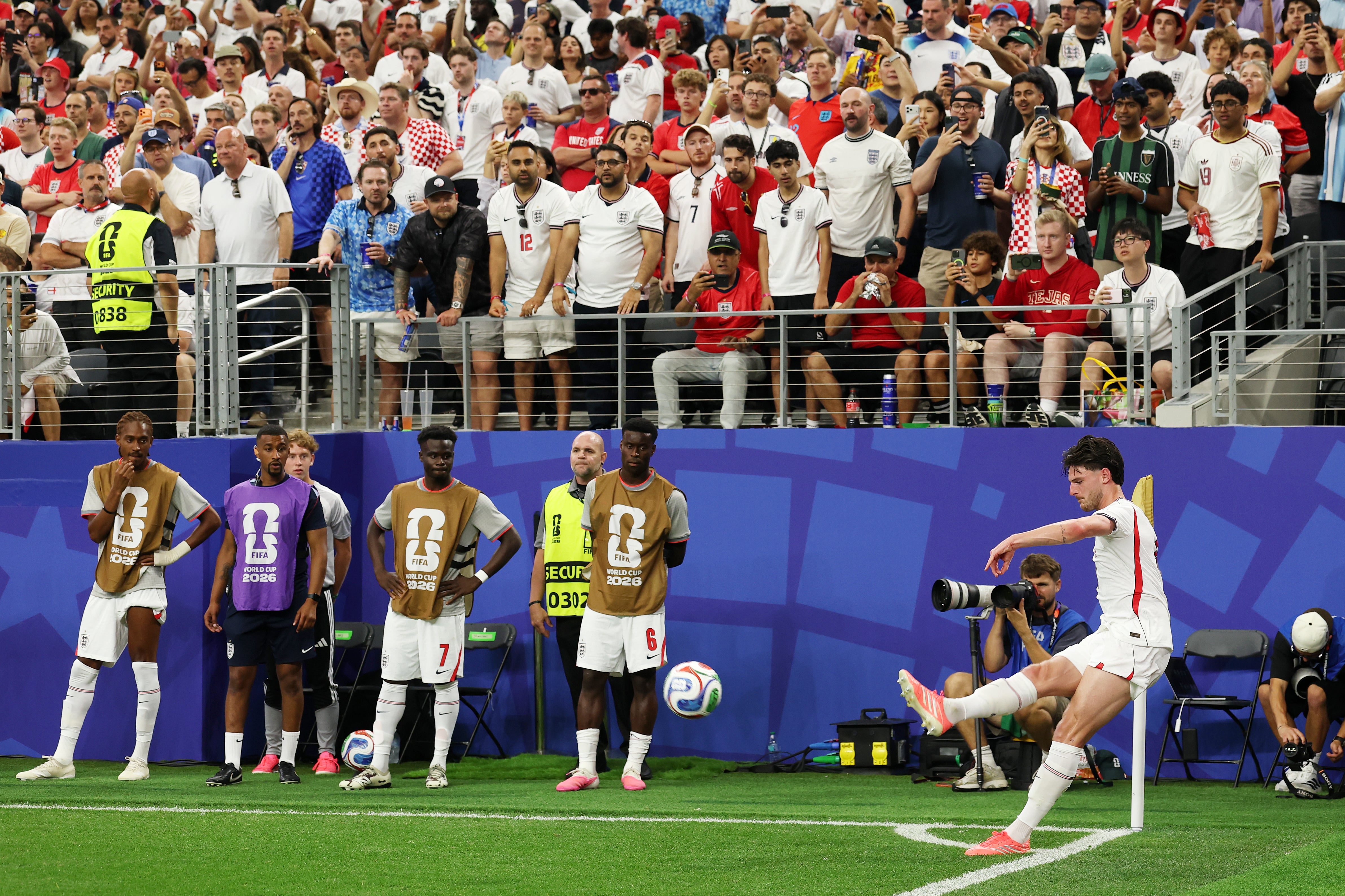 Rice's set-pieces were a notable weapon for England in Dallas
