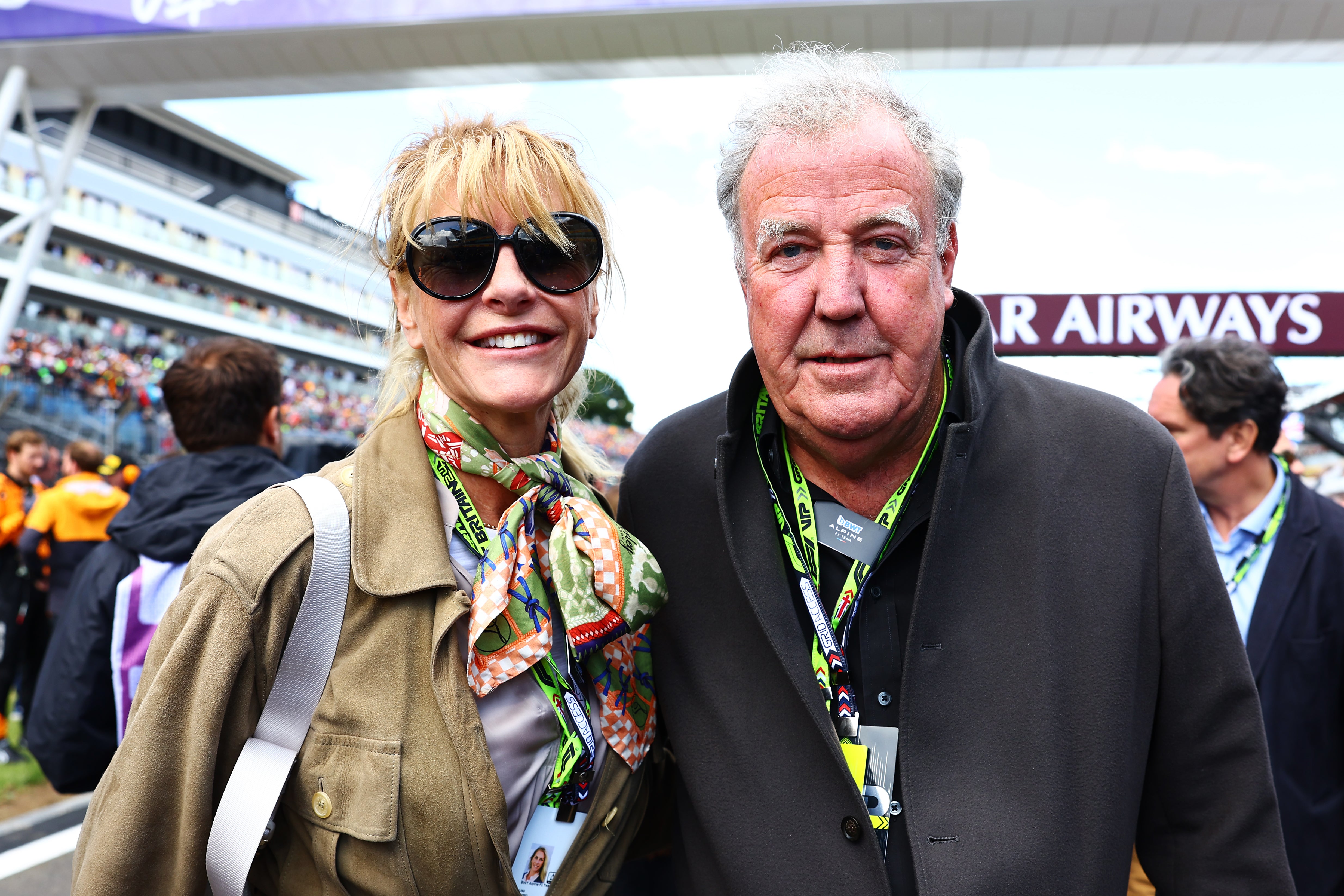 Jeremy Clarkson with his partner Lisa Hogan, pictured in 2024