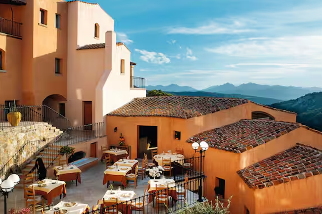 The Hotel Arathena is nestled in a beautiful hillside spot