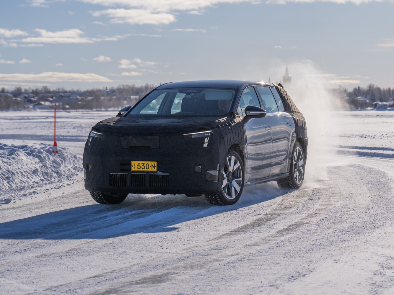 The Skoda Peaq – seen testing here – is the brand's next big launch as the company's flagship EV (Skoda)