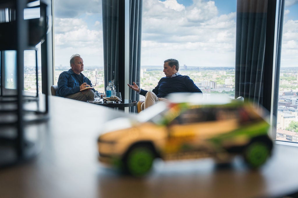 Skoda CEO Klaus Zellmer and Steve Fowler met at London's trendy art’otel in Hoxton