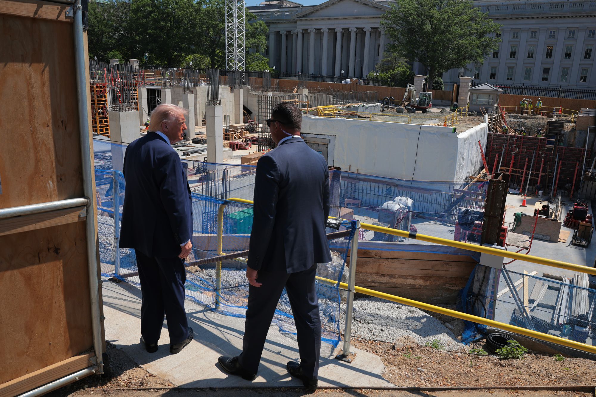 Trump’s budget office quietly redirects $352M to White House ‘security’ as ballroom construction continues