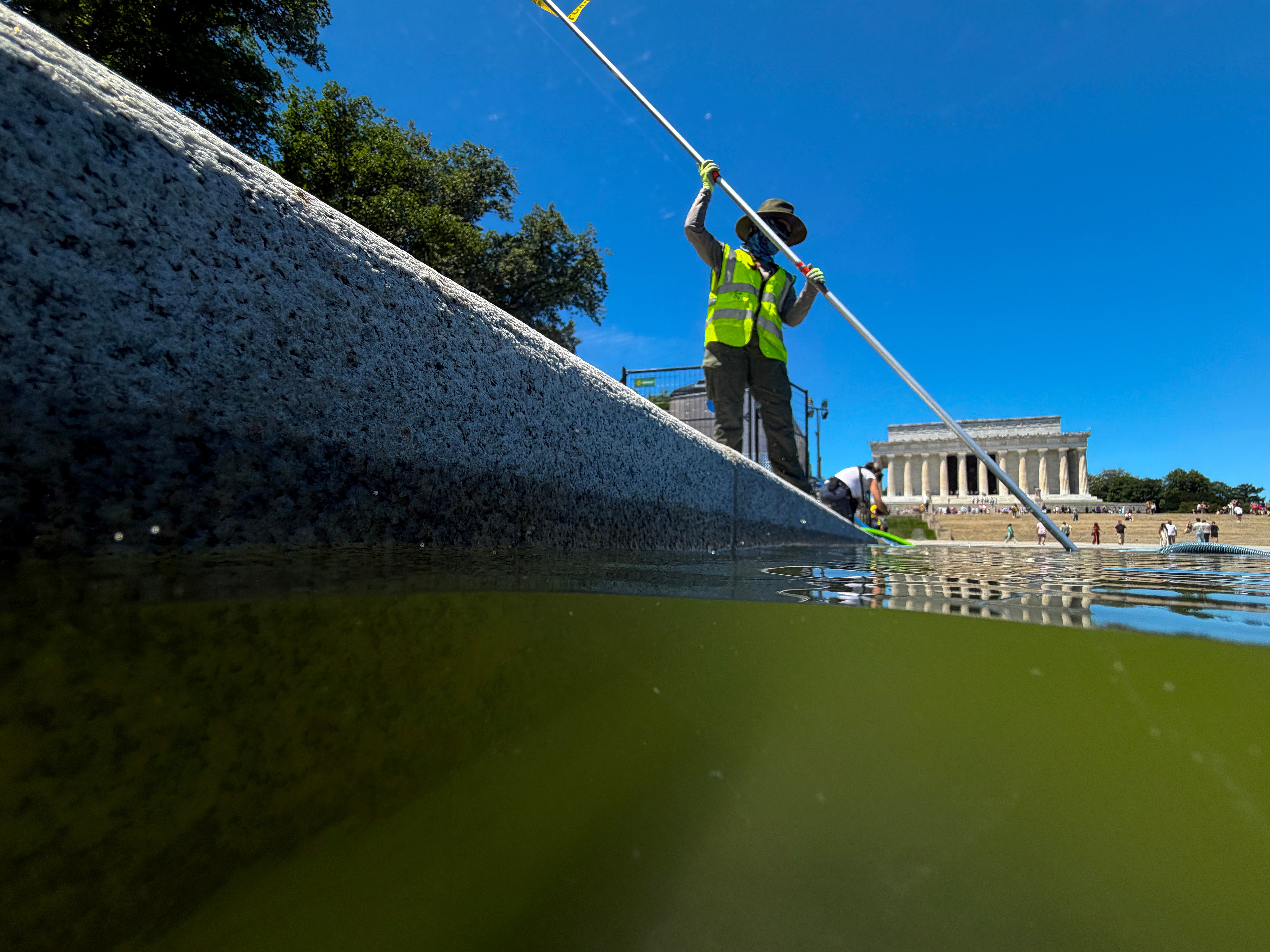 The cleanup operation: 12-hour shifts and hydrogen peroxide