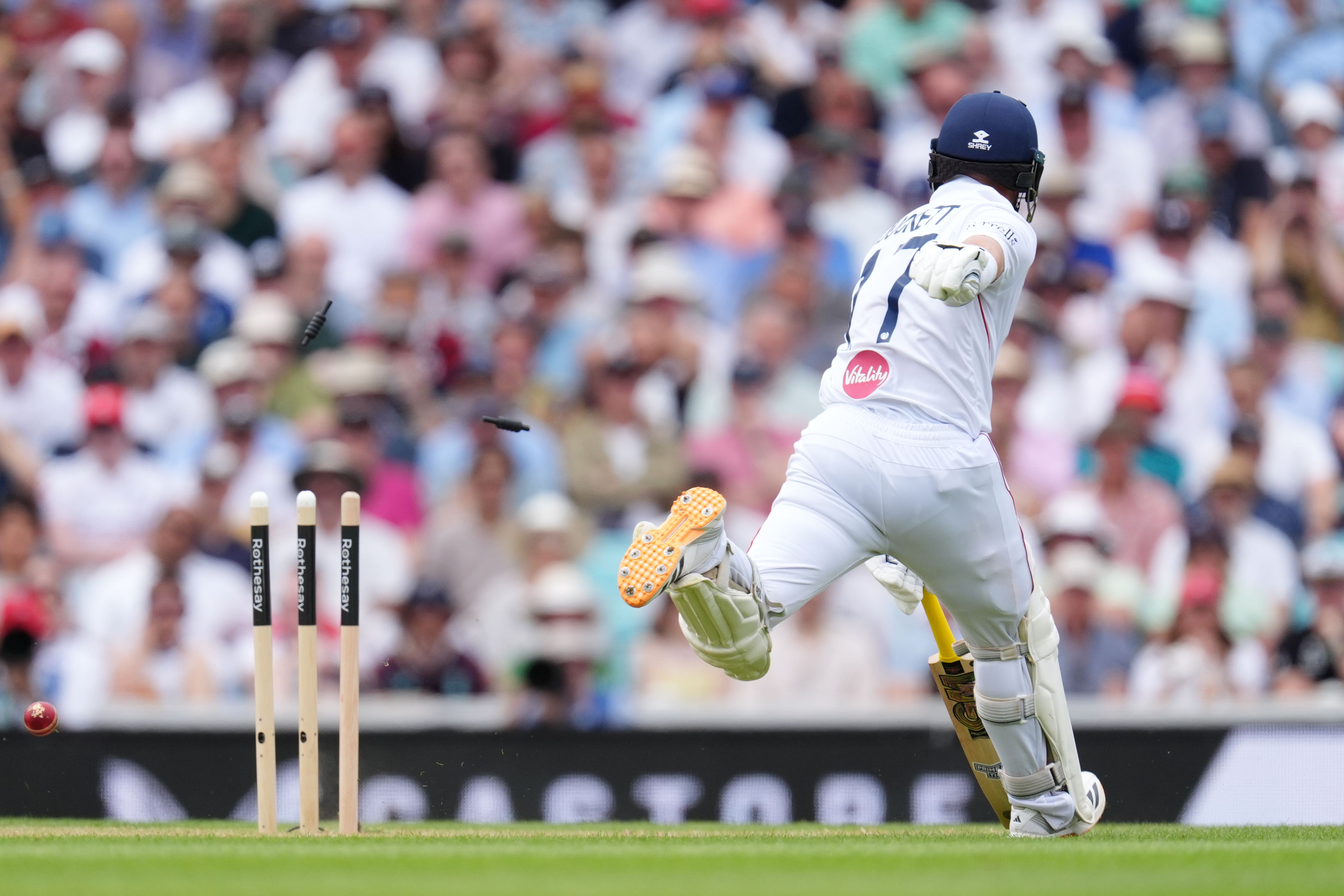 Ben Duckett was caught short having made an enterprising start