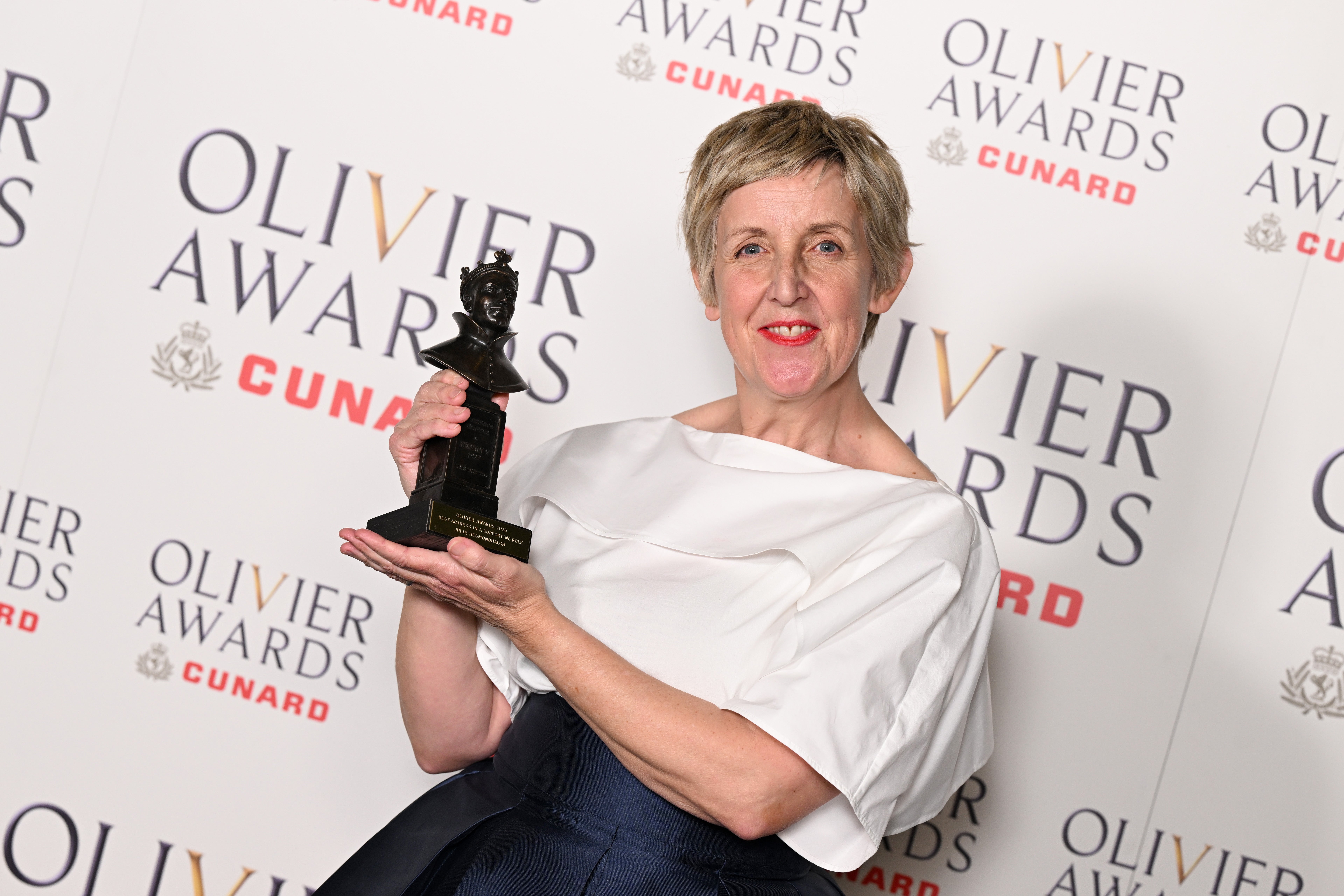 Julie Hesmondhalgh won an Olivier in 2025 (Getty)