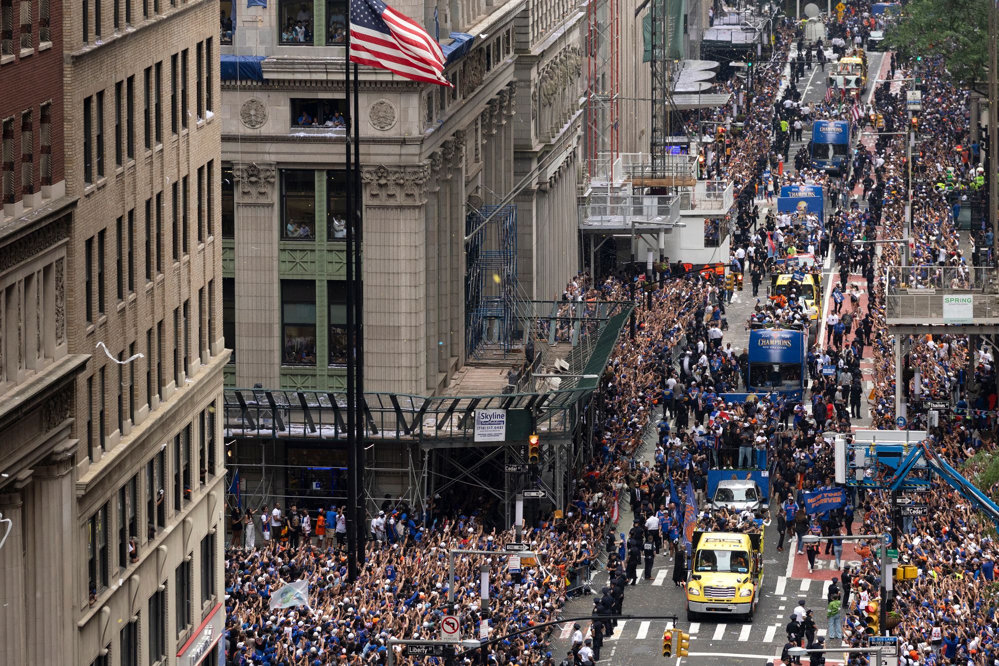 It kicked off at 10 a.m. near Battery Park, winding its way up Broadway through the iconic ‘Canyon of Heroes’