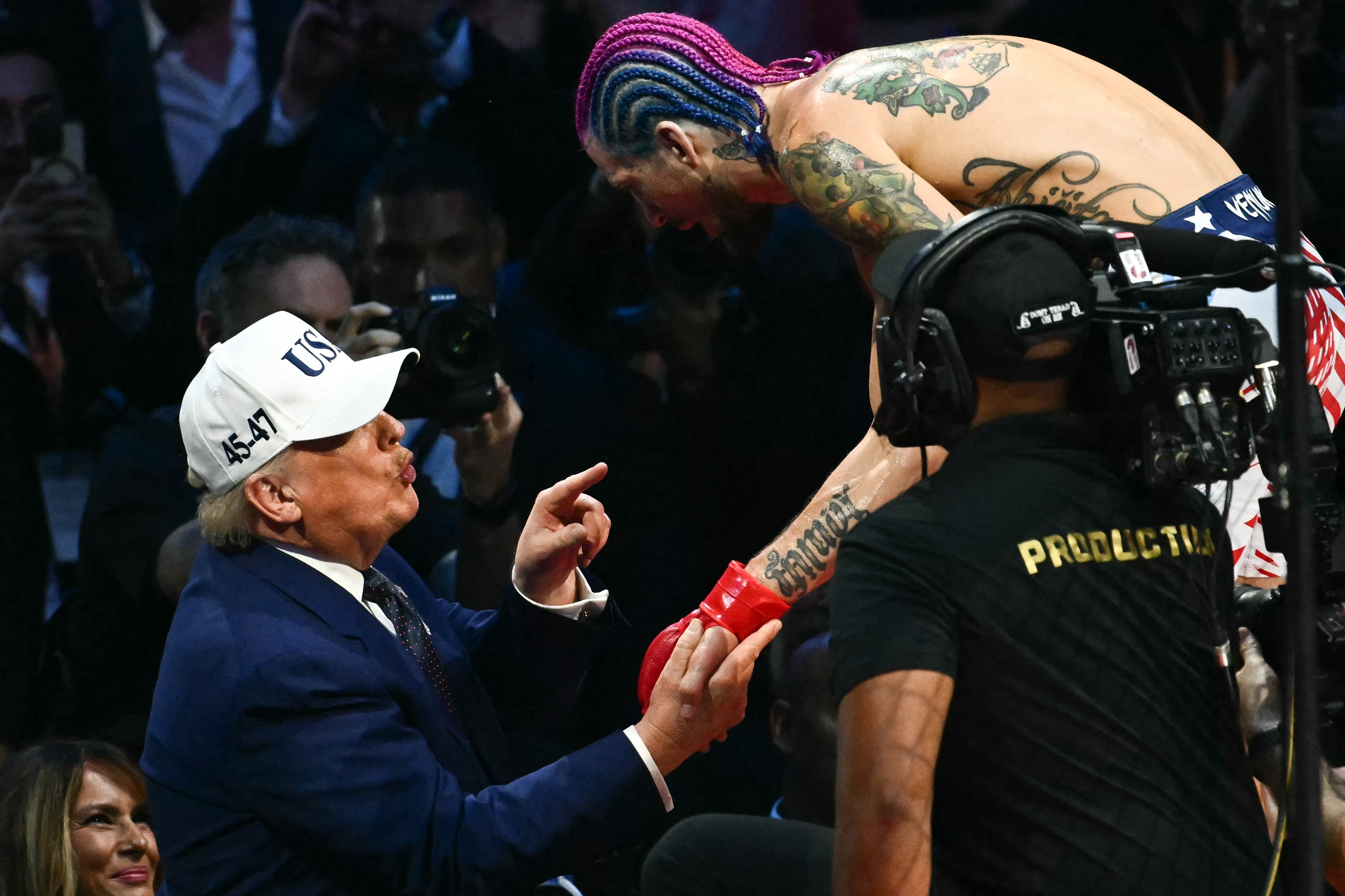UFC fighter Sean O’Malley revealed what he told President Donald Trump after winning his fight at UFC Freedom 250 on Sunday