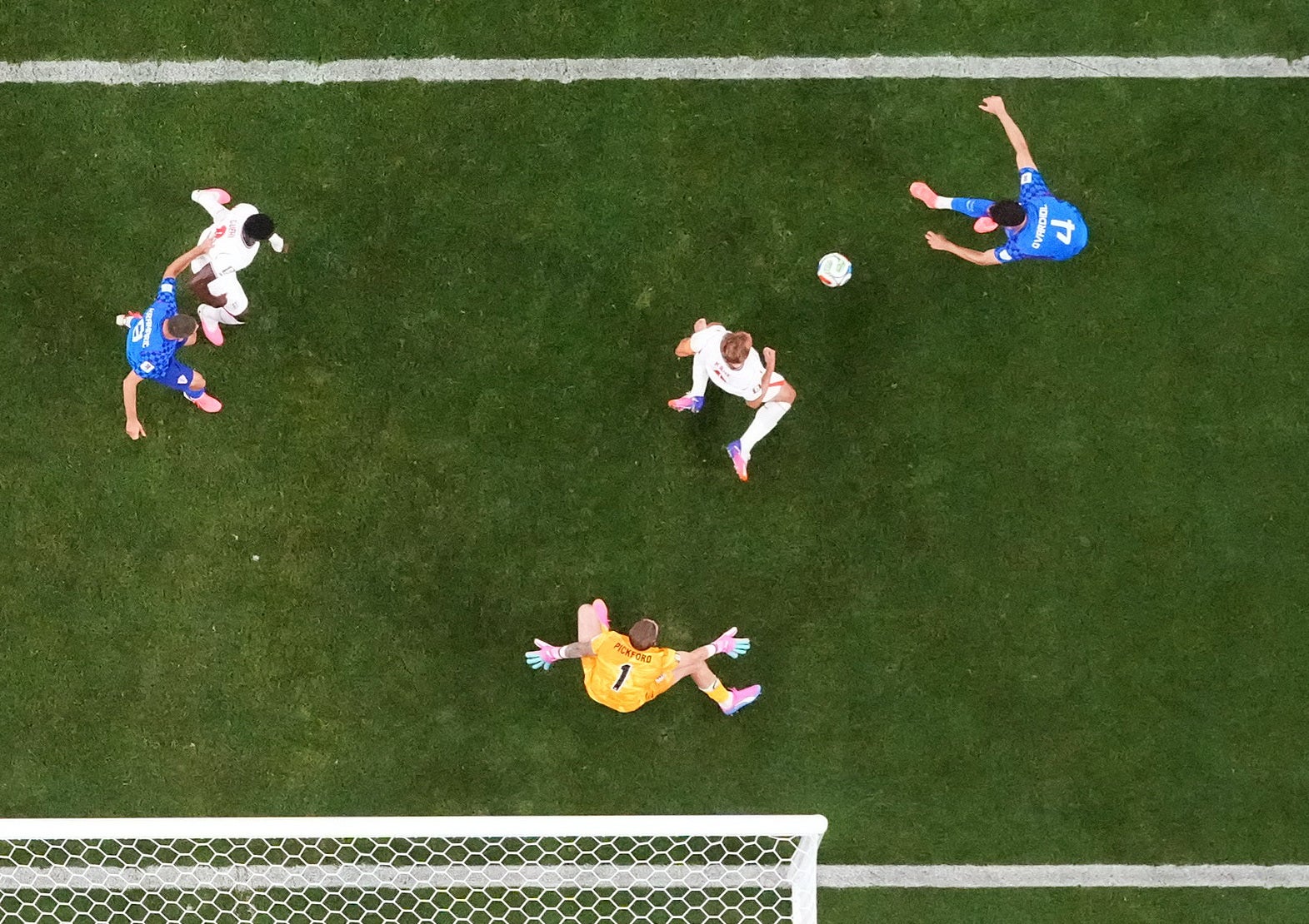 Harry Kane put his body on the line to make a late block (Reuters)