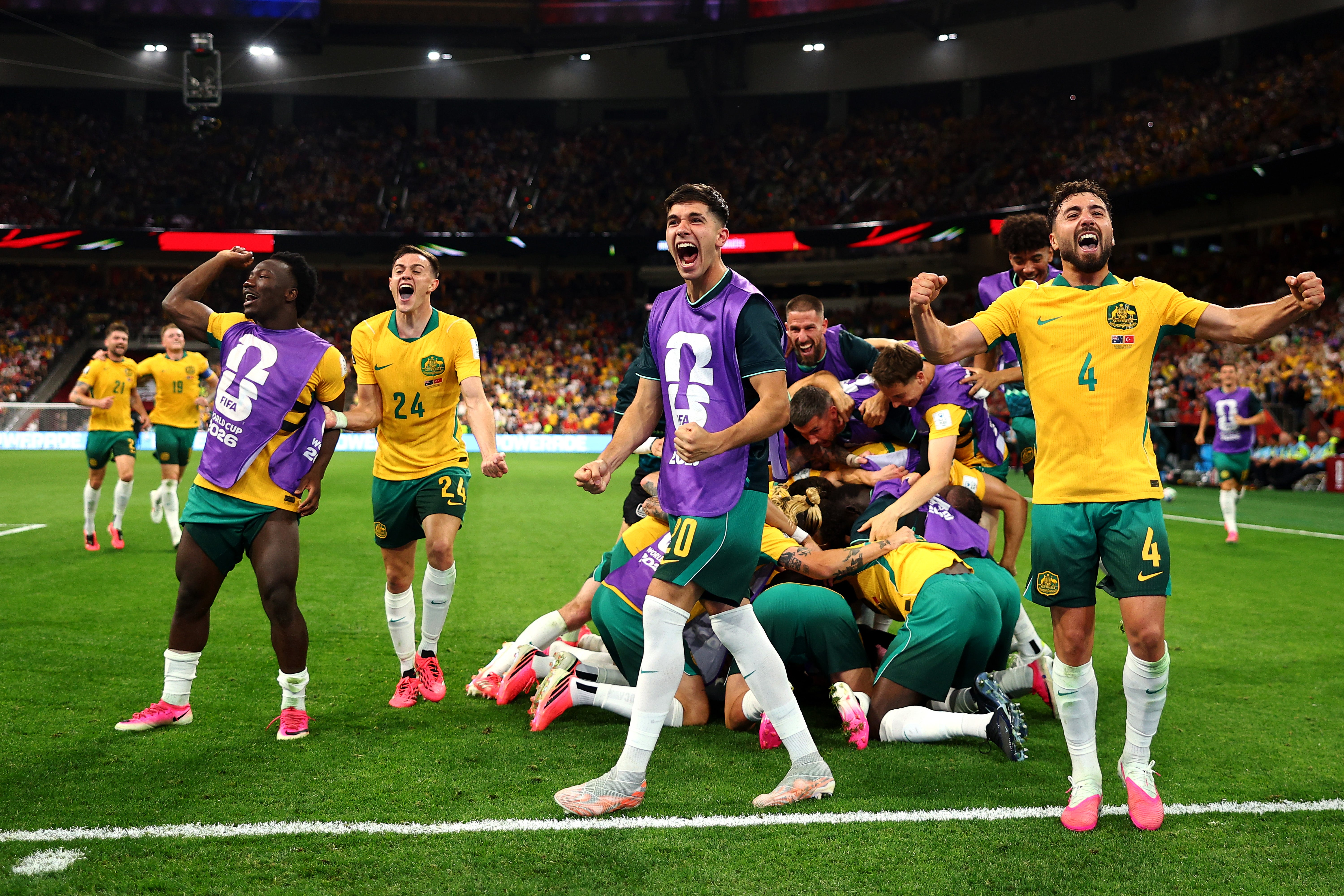 There was joy as the Socceroos kicked off their World Cup campaign in style