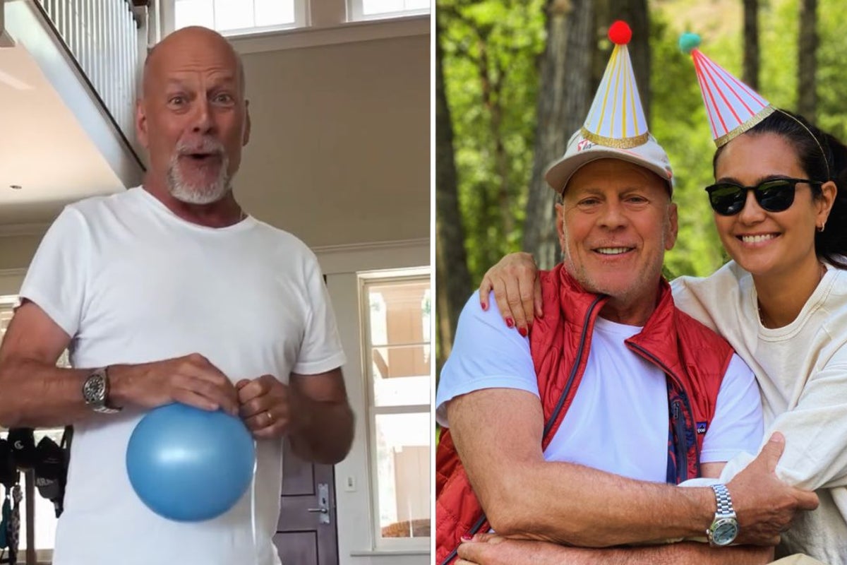 Bruce Willis shows playful side in video shared by wife Emma for milestone birthday