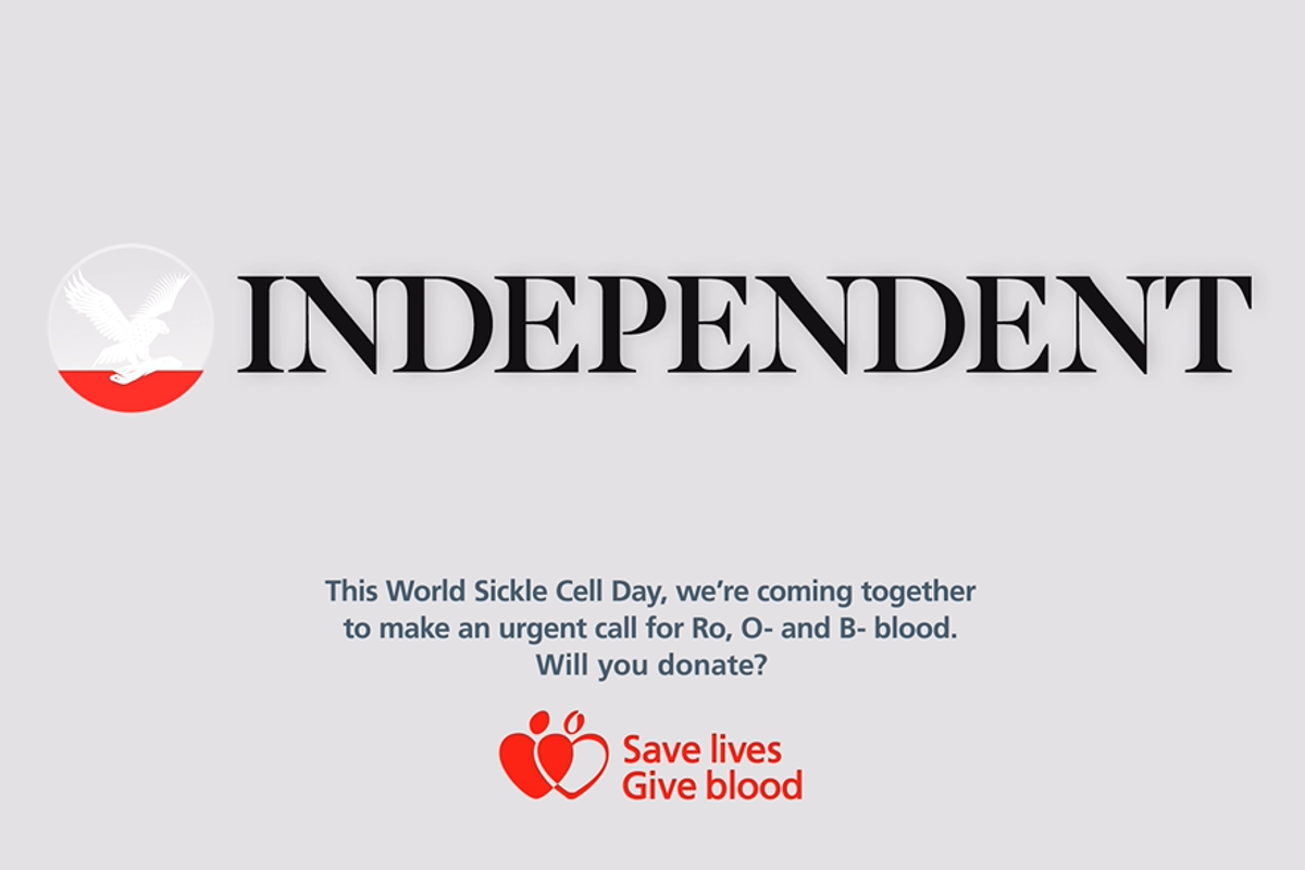 Urgent appeal for blood donors for sickle cell patients backed by The Independent – UK Times Urgent appeal for blood donors for sickle cell patients backed by The Independent – UK Times