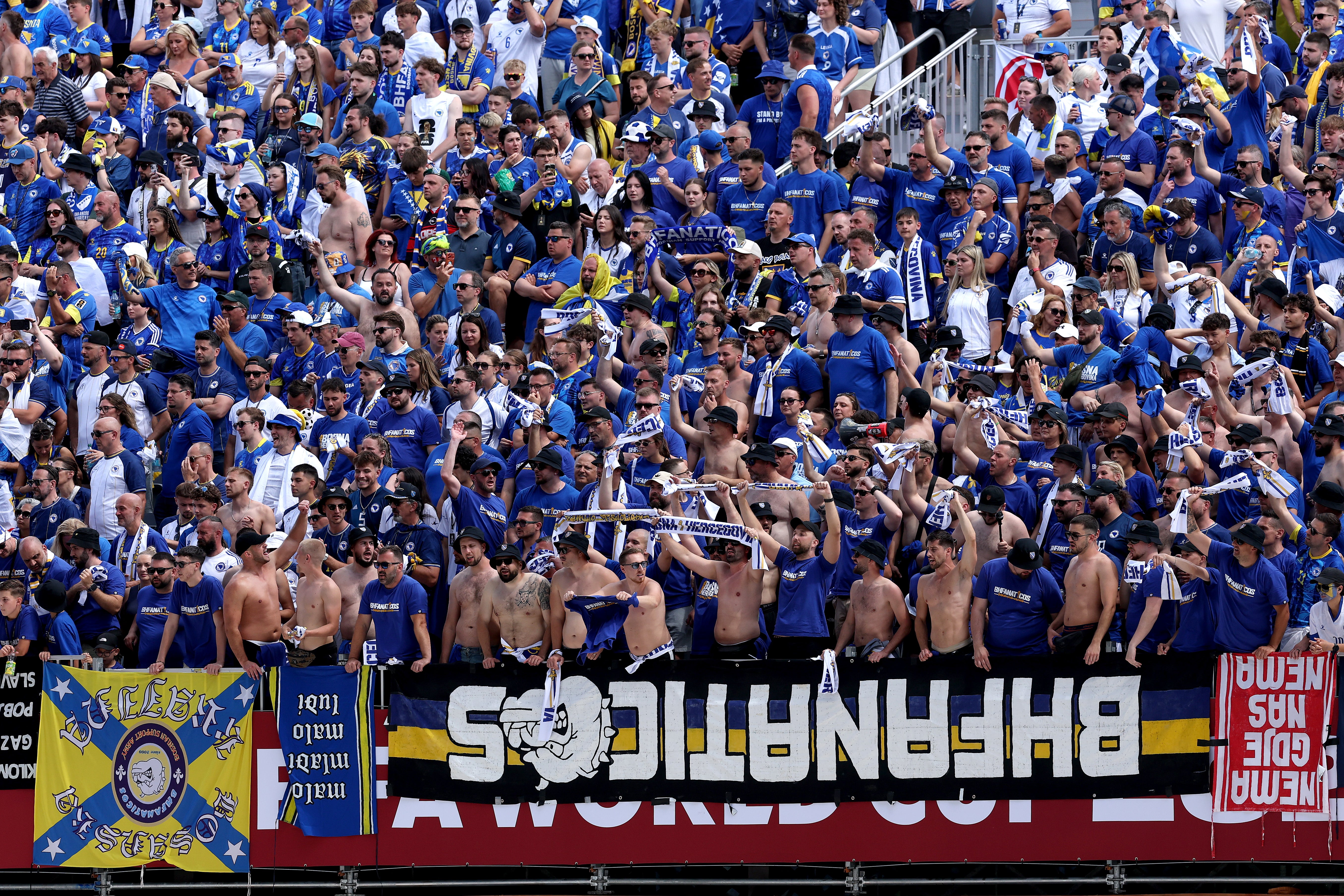 Bosnian fans have turned out in their numbers for the tournament (Getty)