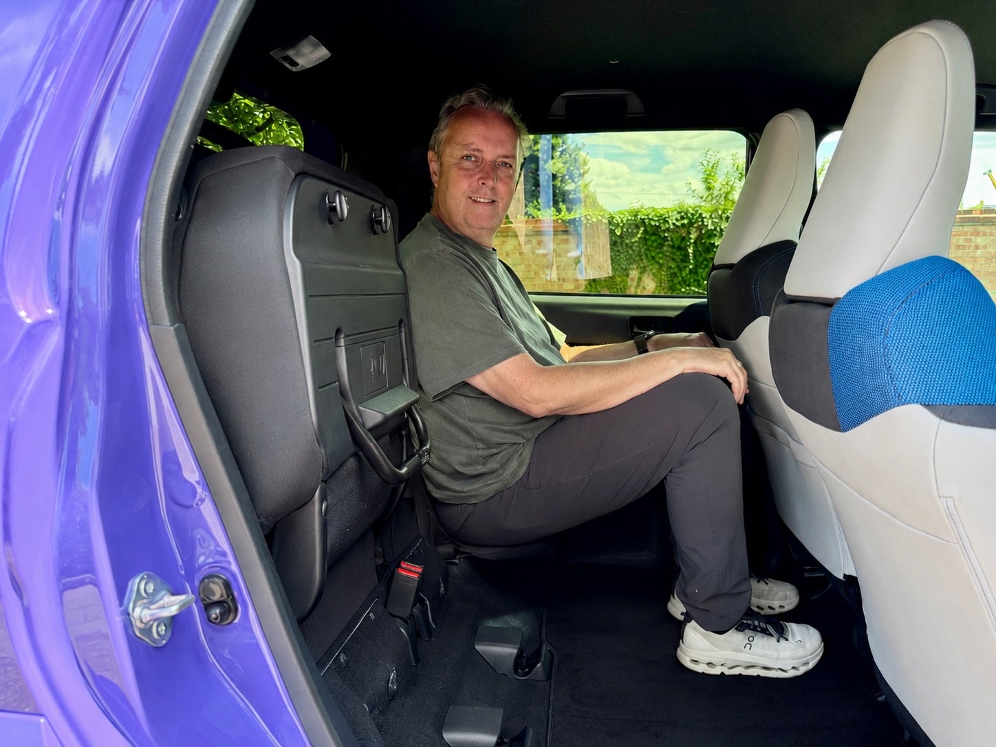 There's loads of space for two adults in the back, plus Honda's 'magic seats' that fold up cinema-style for extra carrying space