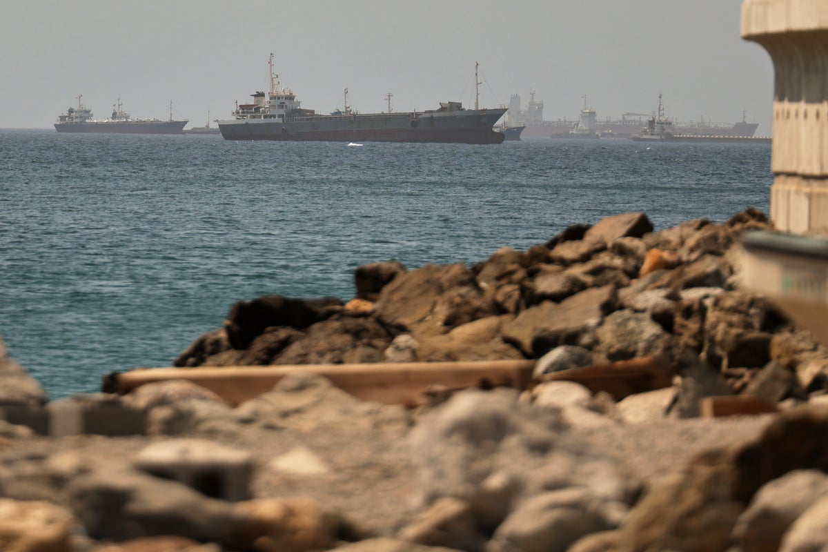 Lloyd’s List Intelligence says some stranded ships are transiting Strait of Hormuz