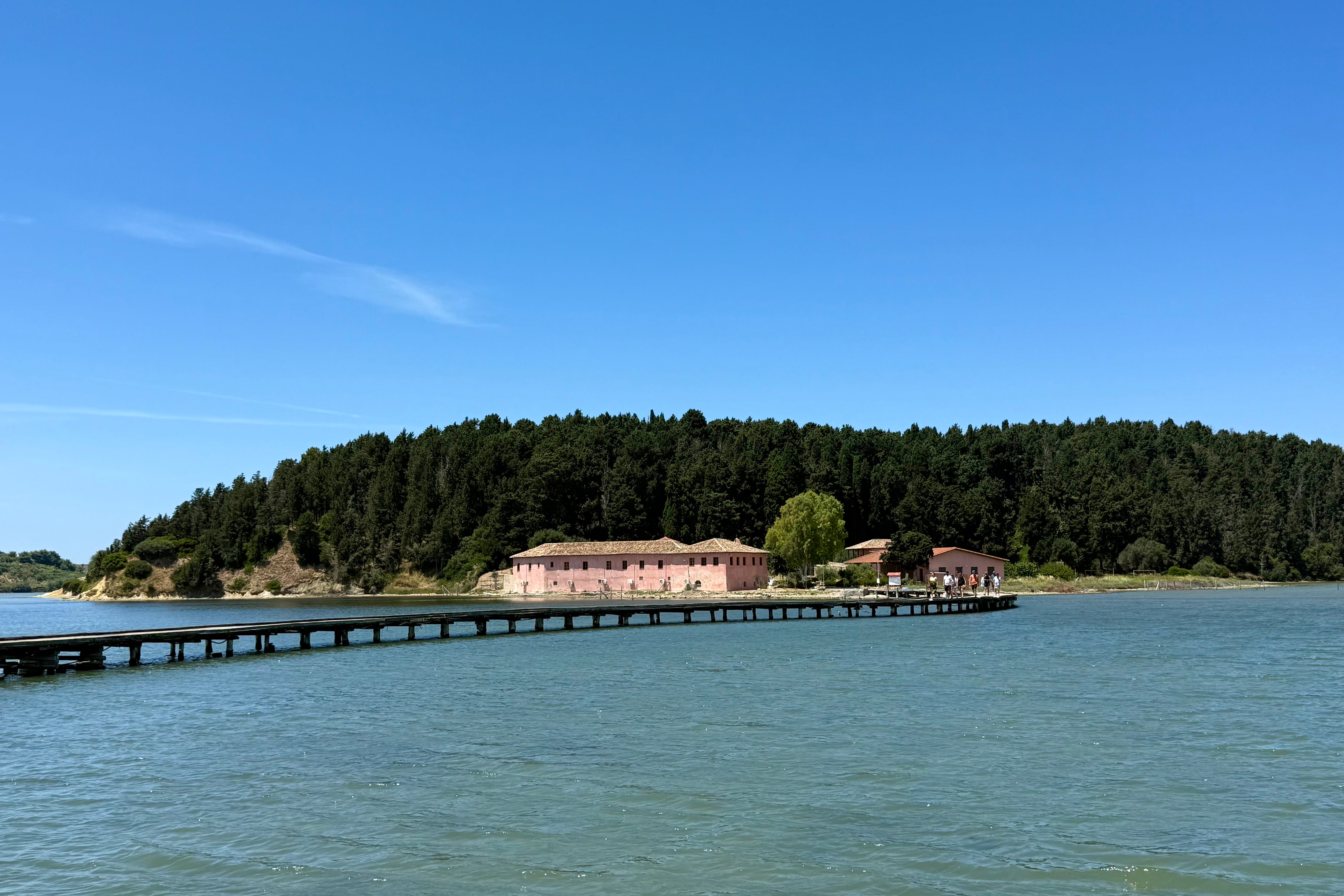 The Byzantine monastry on Zvernec Island (Annabel Grossman/The Independent)