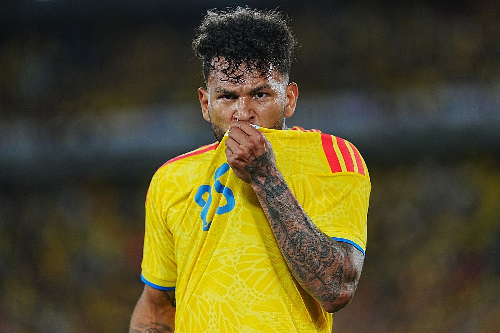 Look closely at Colombia's typically vibrant yellow jersey and you'll notice a burst of butterfly patterns