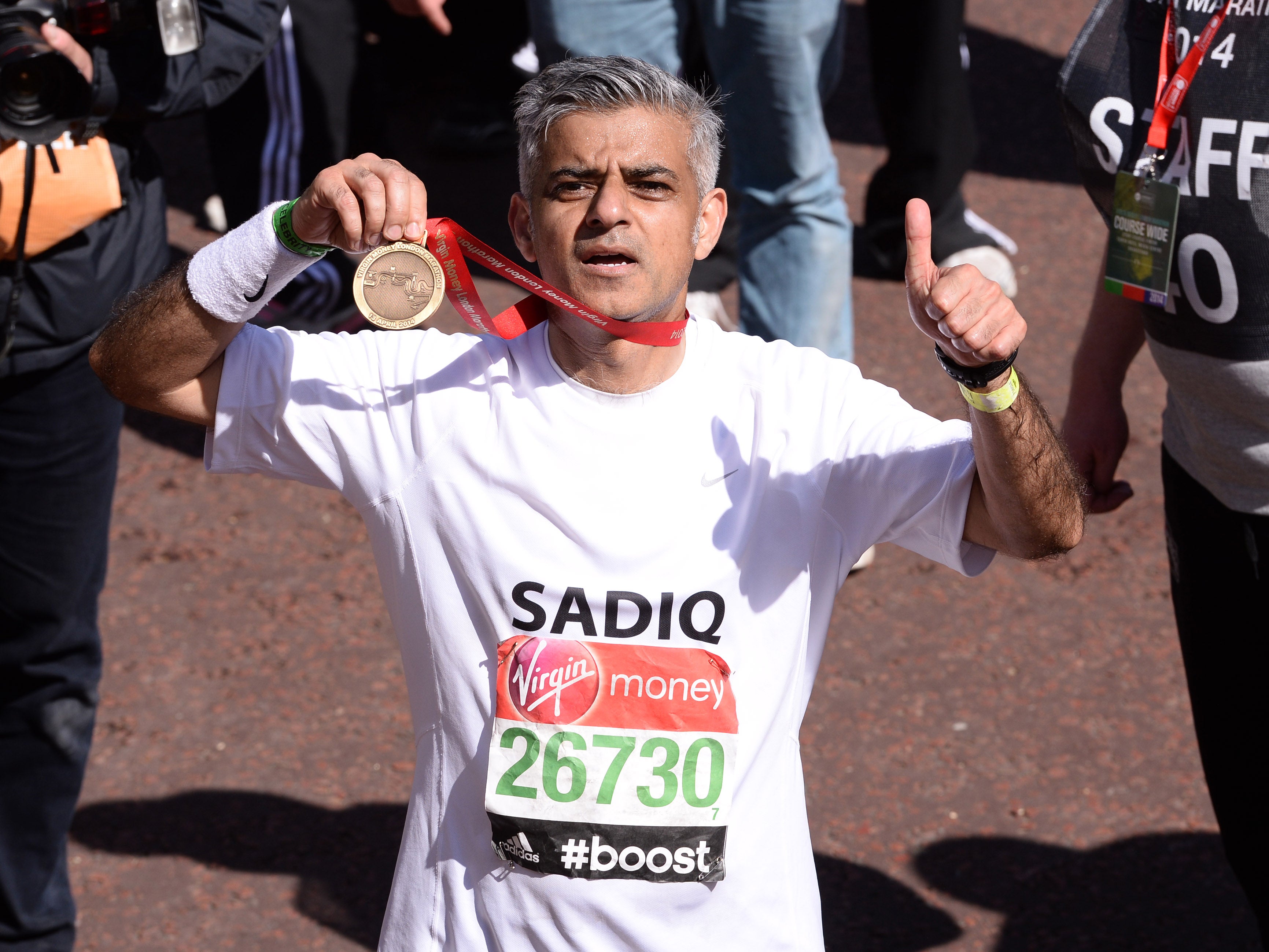 Sadiq Khan has run the London Marathon himself in the past