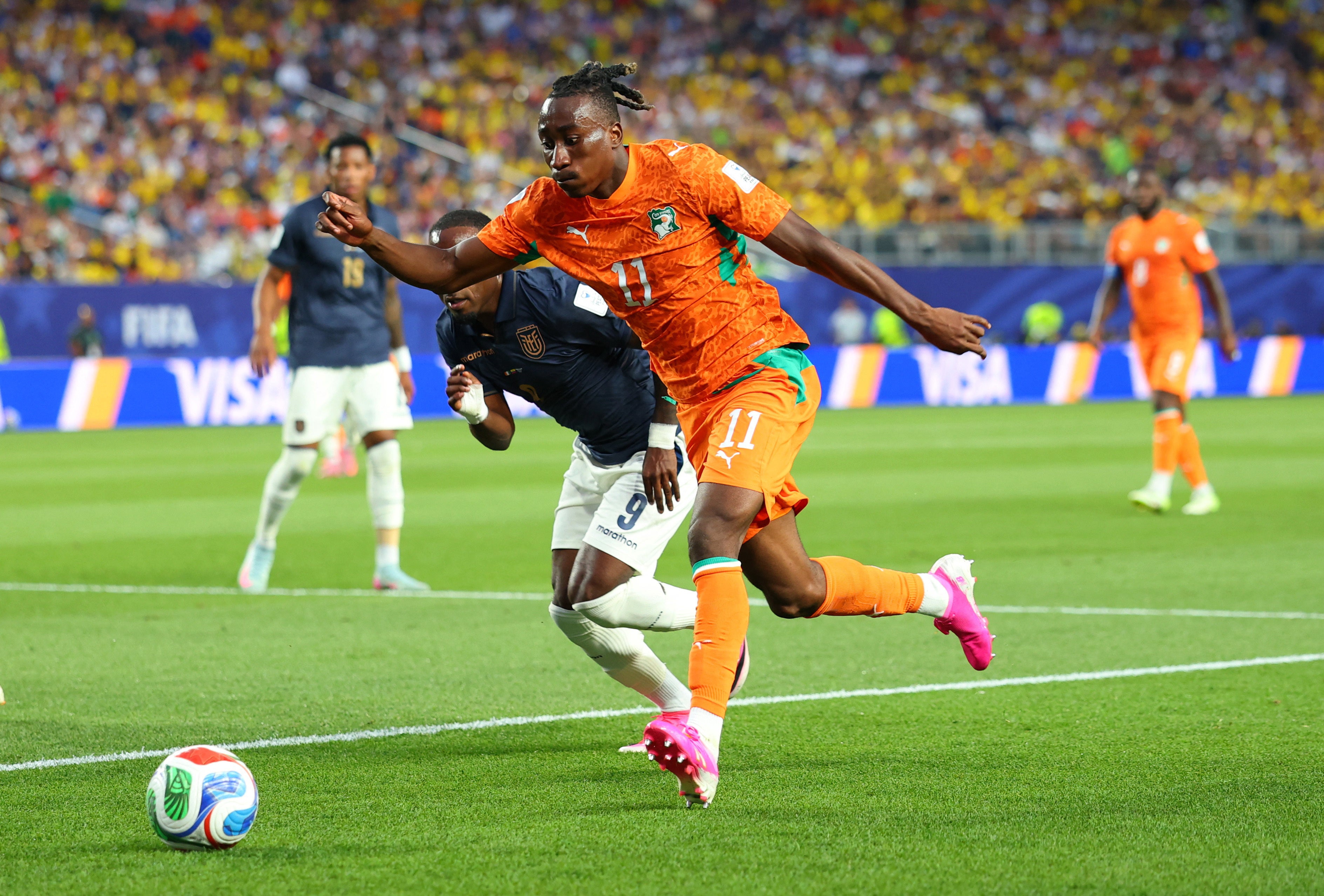 Diomande is shining for Ivory Coast at the World Cup