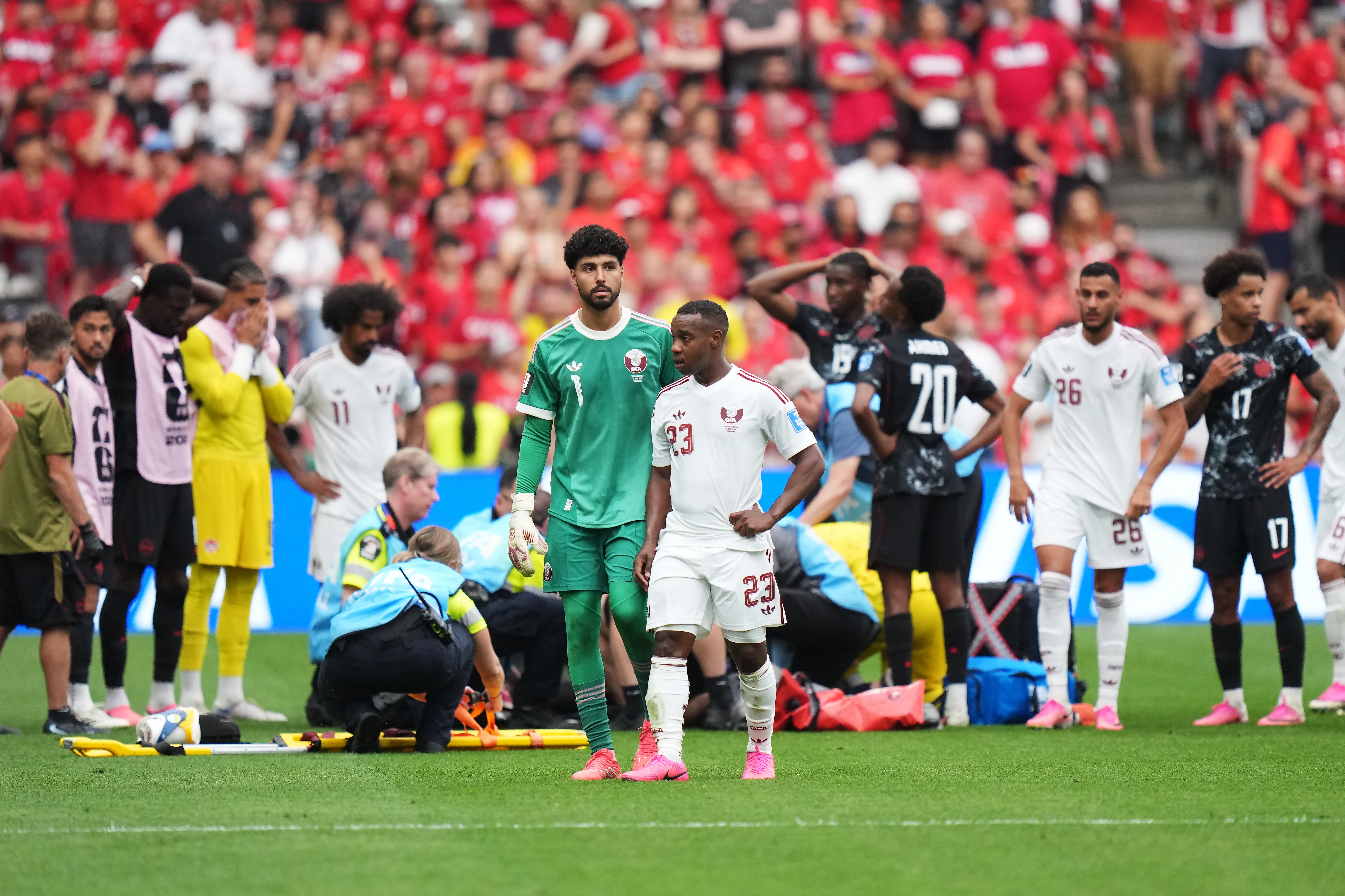 Assim Madibo was shown a red card