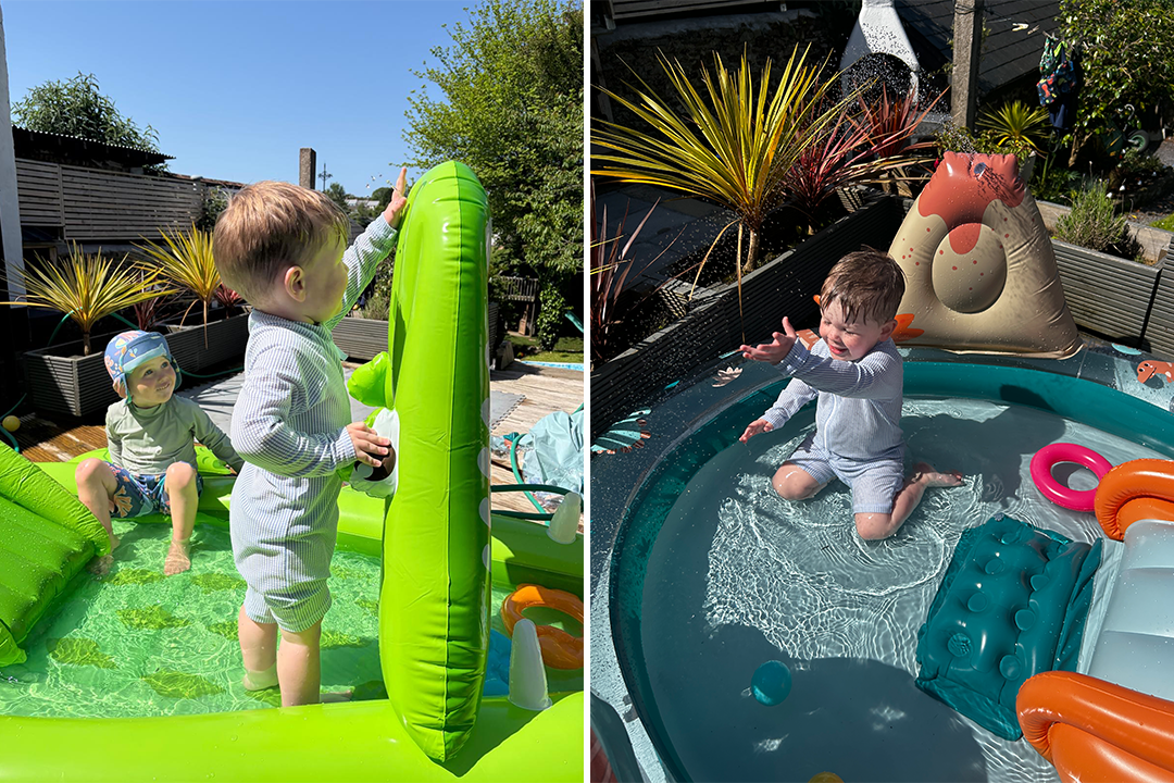 My gang of mini testers had great fun putting the paddling pools through their paces