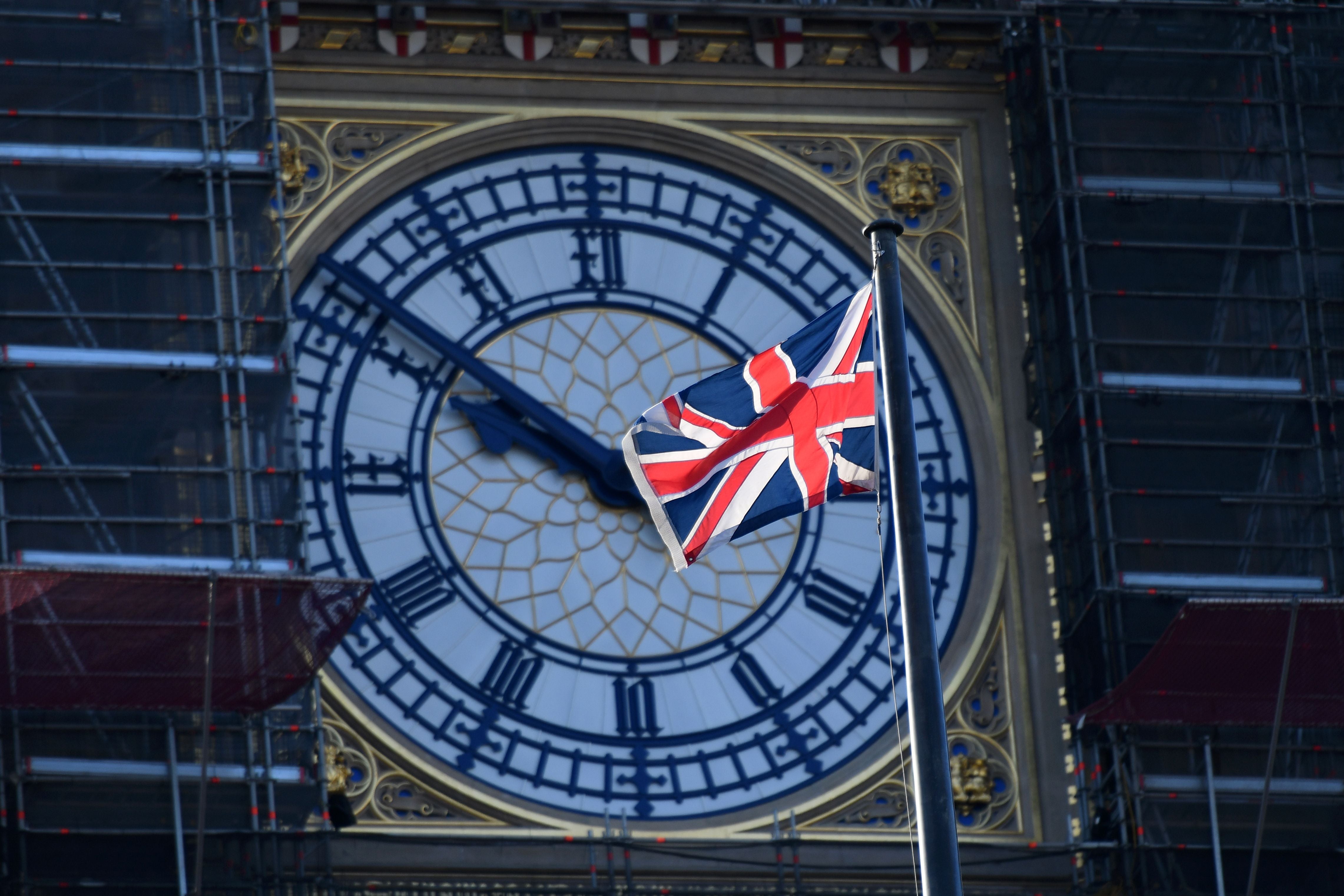 For whom the bell bongs: Big Ben gets ready to strike