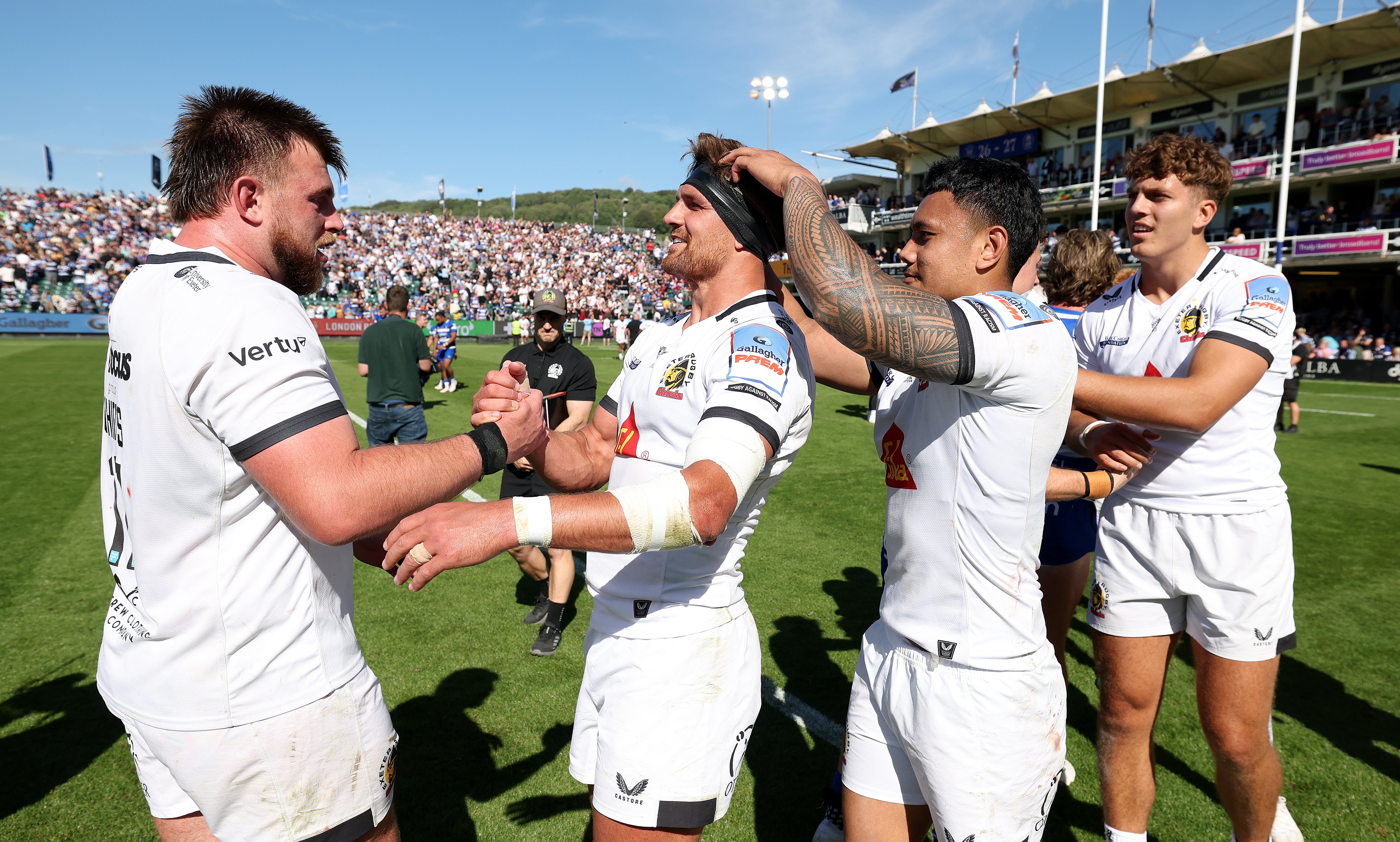 Exeter roared back to pip Bath in their semi-final