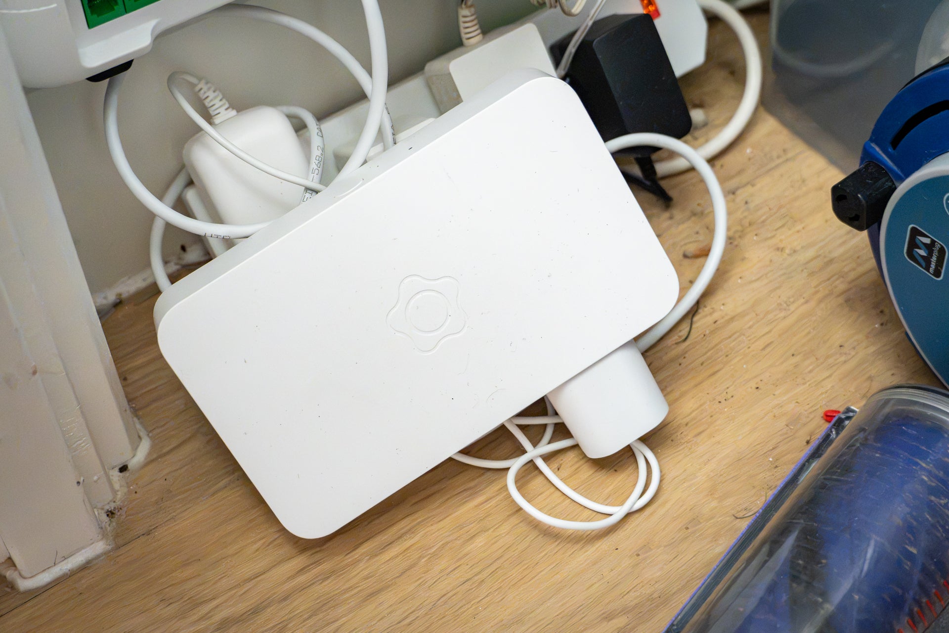 Every Verisure system is controlled by a central hub with battery and cellular backup in case of power cut (Alistair Charlton / The Independent)