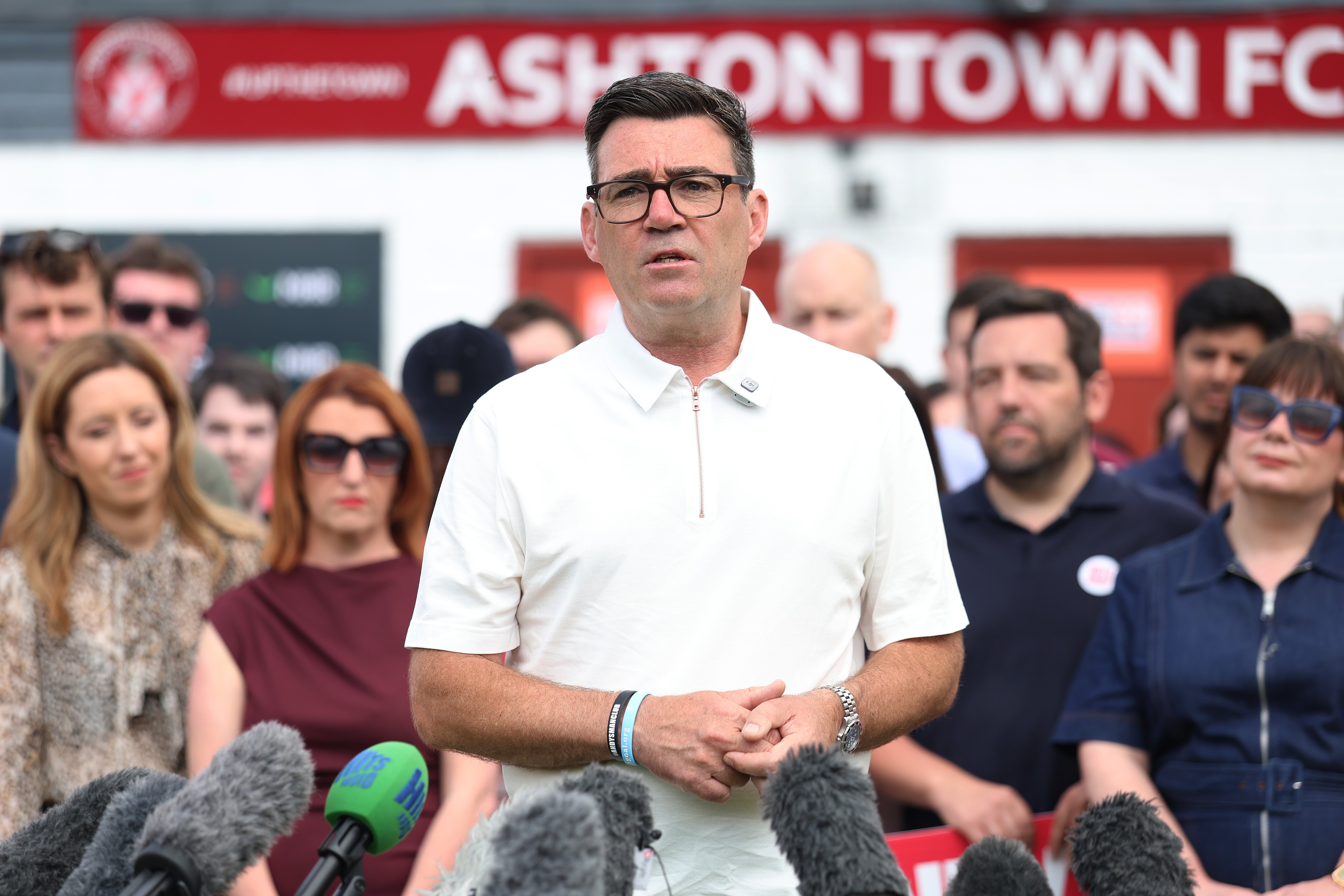 Burnham kept things casual while celebrating his win
