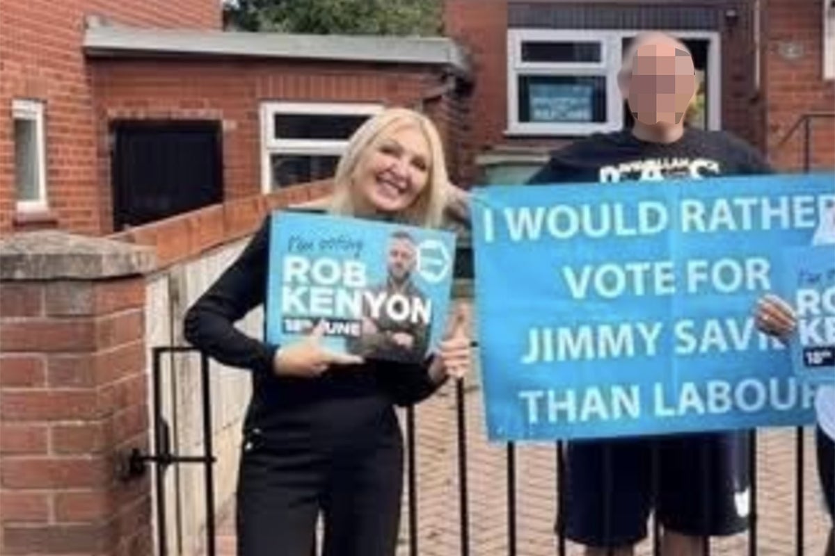 Reform councillor apologises after posing with Jimmy Savile campaign poster
