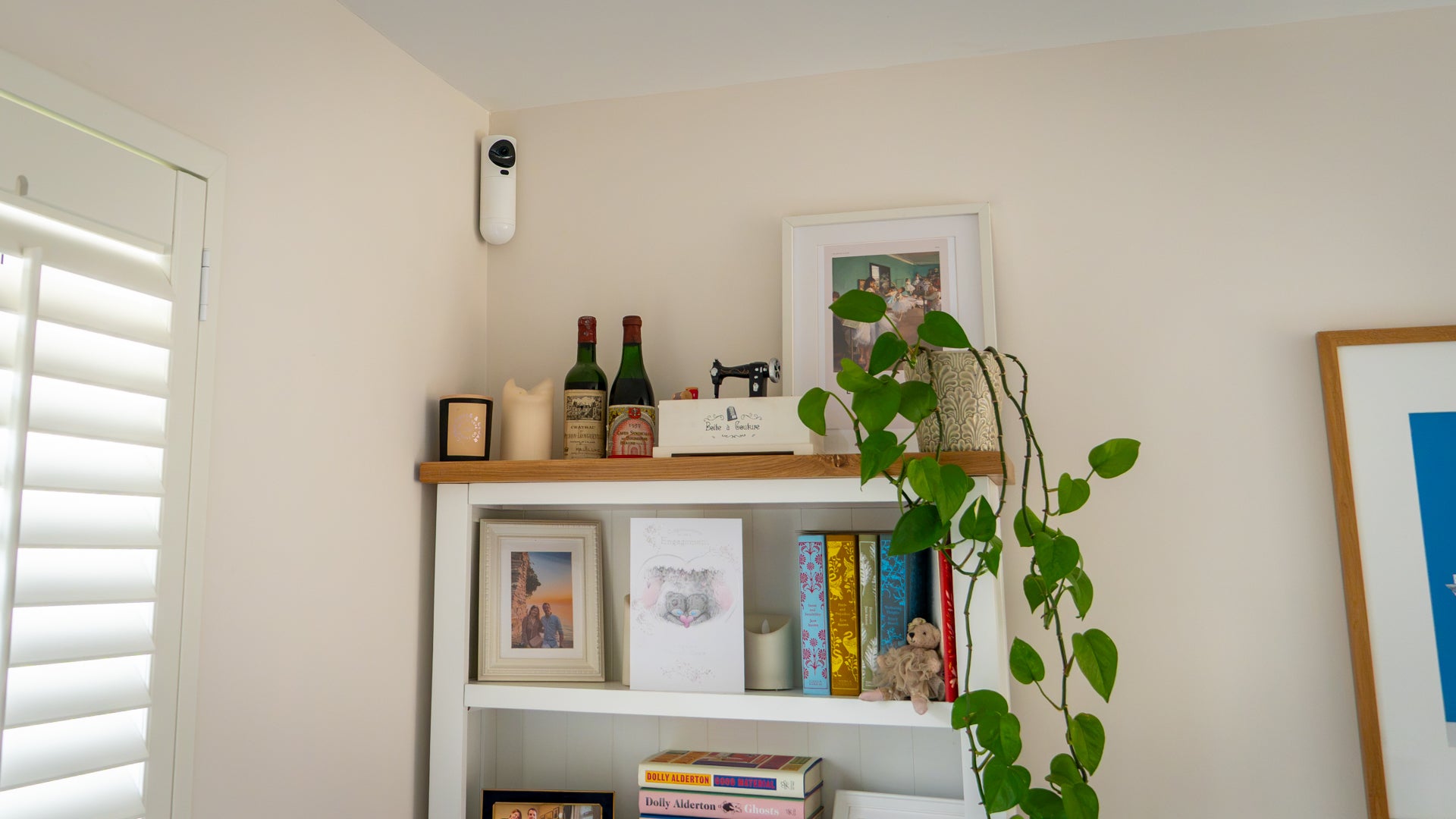 Although fairly large, you soon forget Verisure’s indoor camera is there (Alistair Charlton / The Independent)