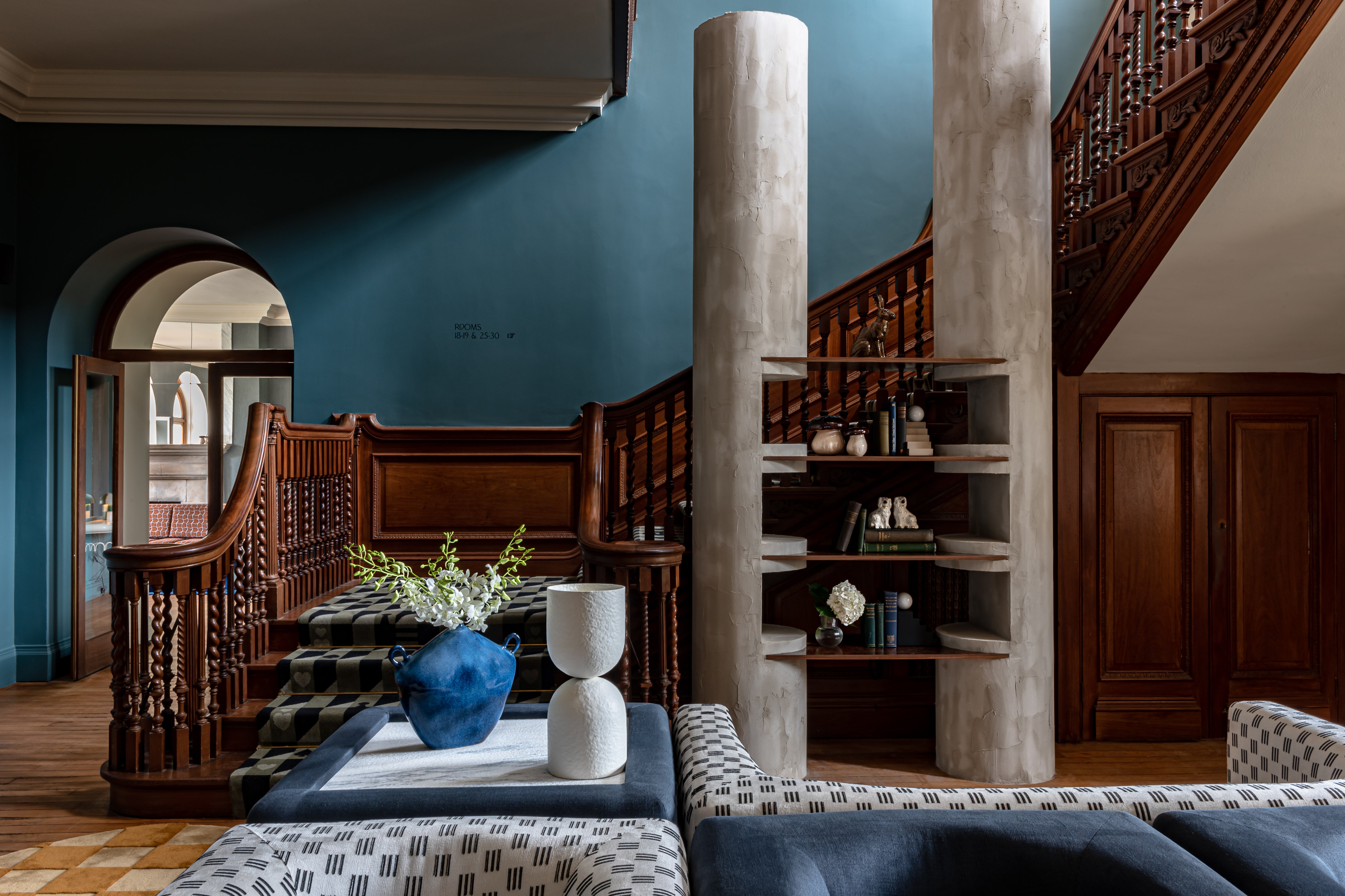 The sumptuous reception area at Cowley Manor Experimental (Mr Tripper)