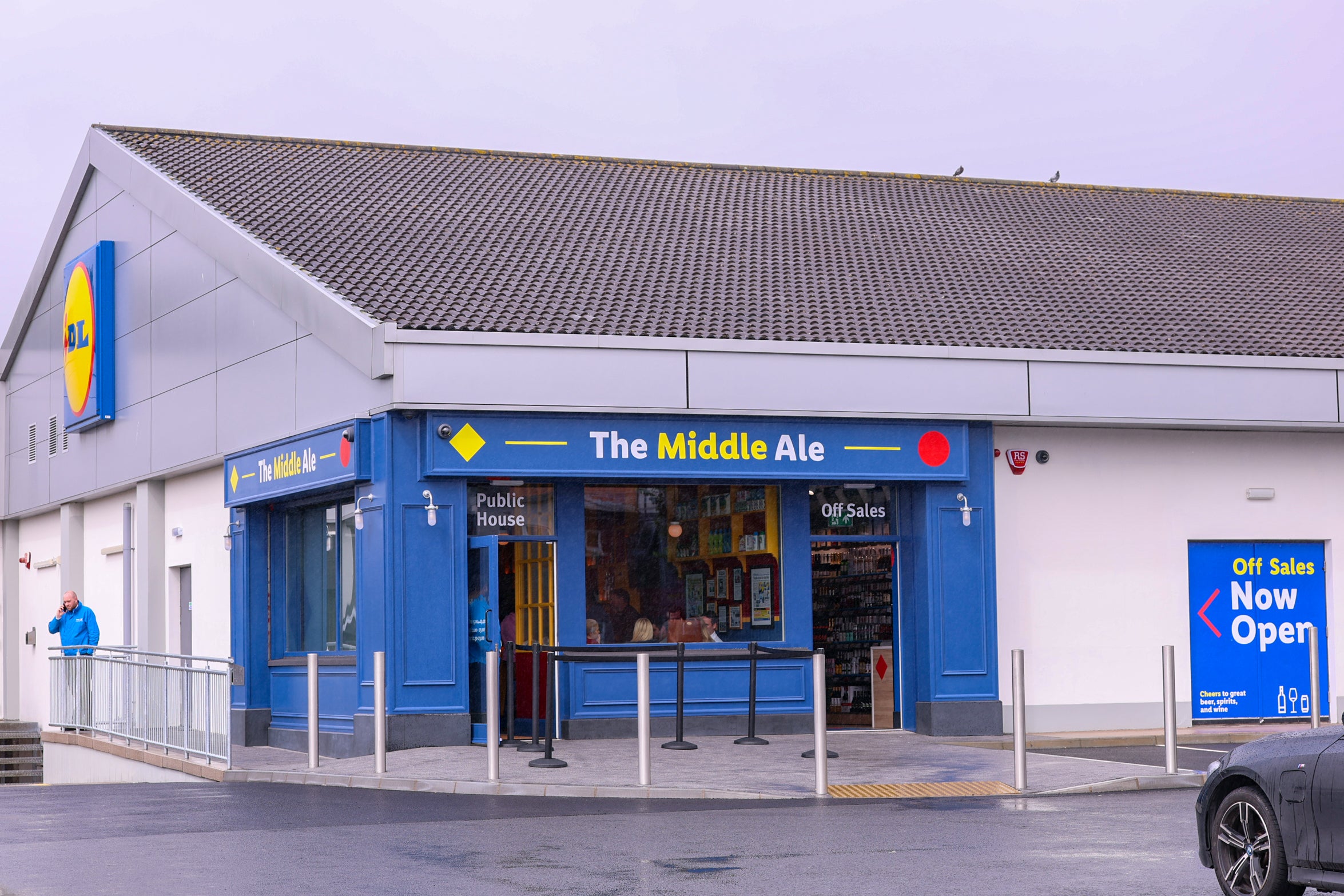 Police attended the incident at Lidl Northern Ireland’s pub, The Middle Ale, in Dundonald, Belfast (Liam McBurney/PA).