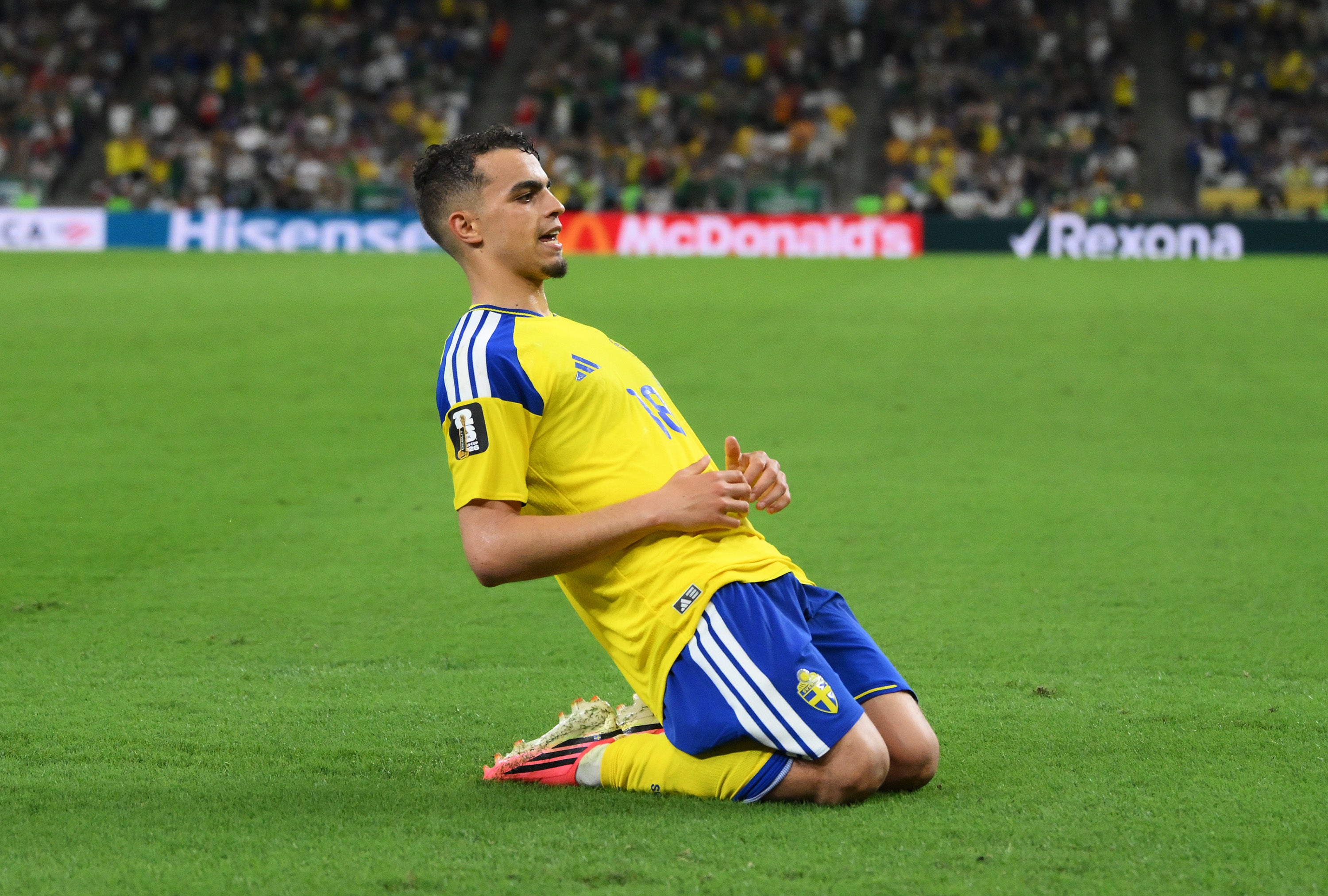 Yasin Ayari also picked Sweden over his father’s native Tunisia (David Ramos/Getty Images)