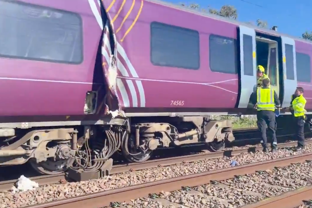 Witness recalls being ‘flung’ into chair during train collision