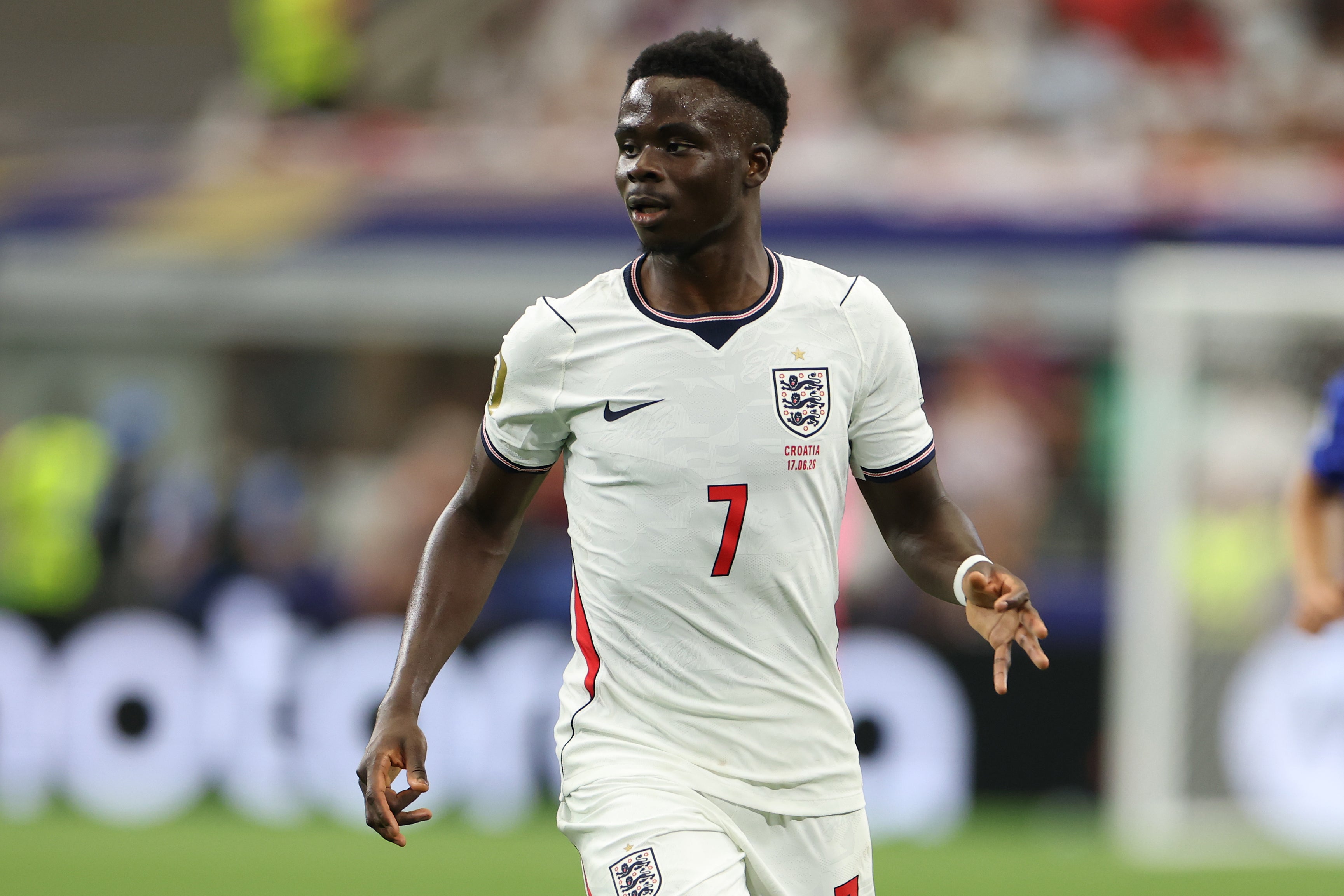 Bukayo Saka in action against Croatia in Dallas (Getty)