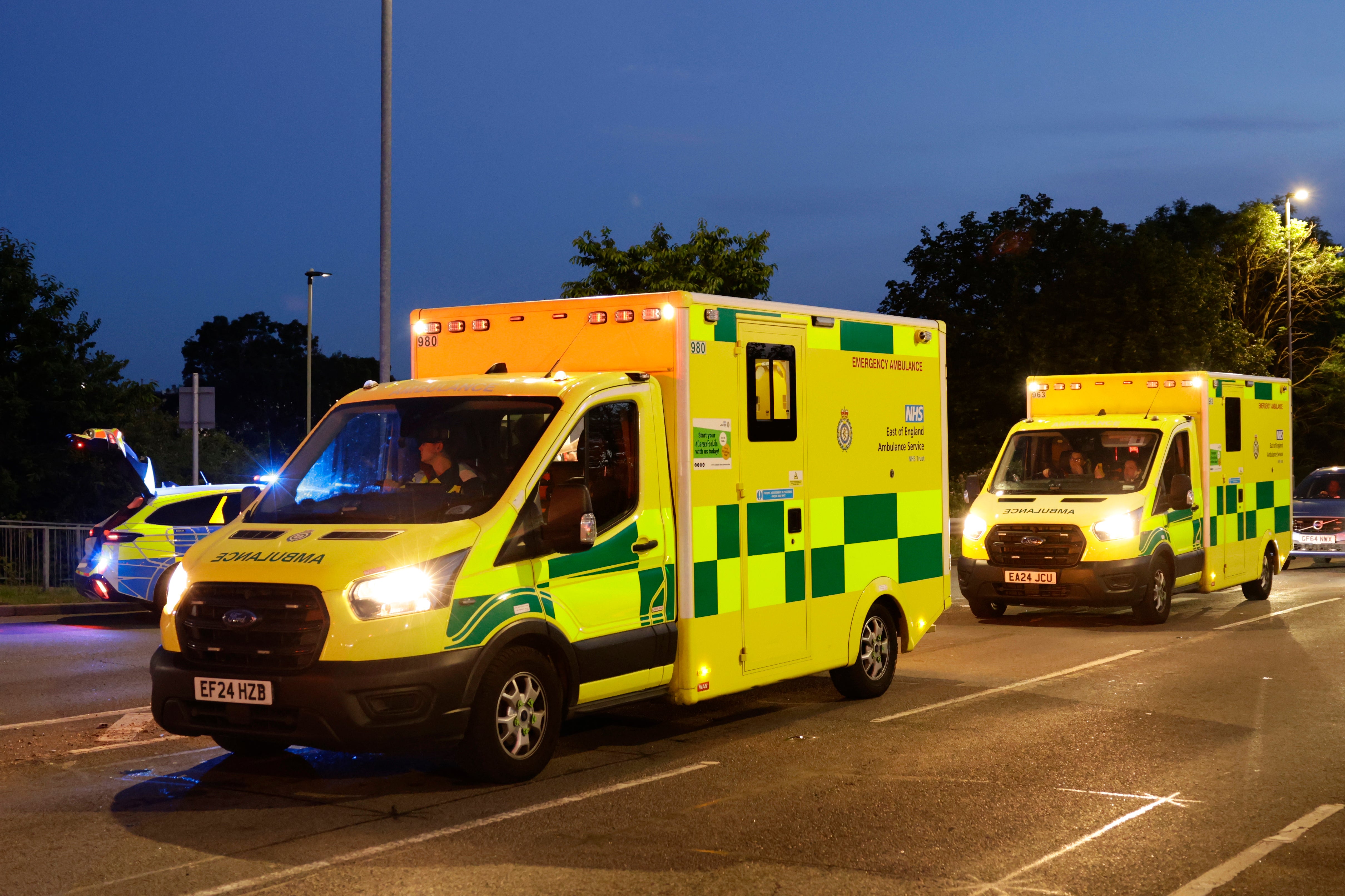 Both ground paramedics and air ambulances have seen an increase in calls since temperatures increased (Getty)