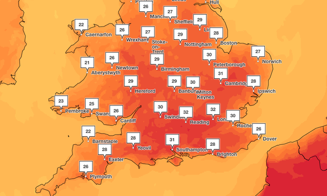 Met Office issues amber weather warning for extreme heat ahead of UK ...