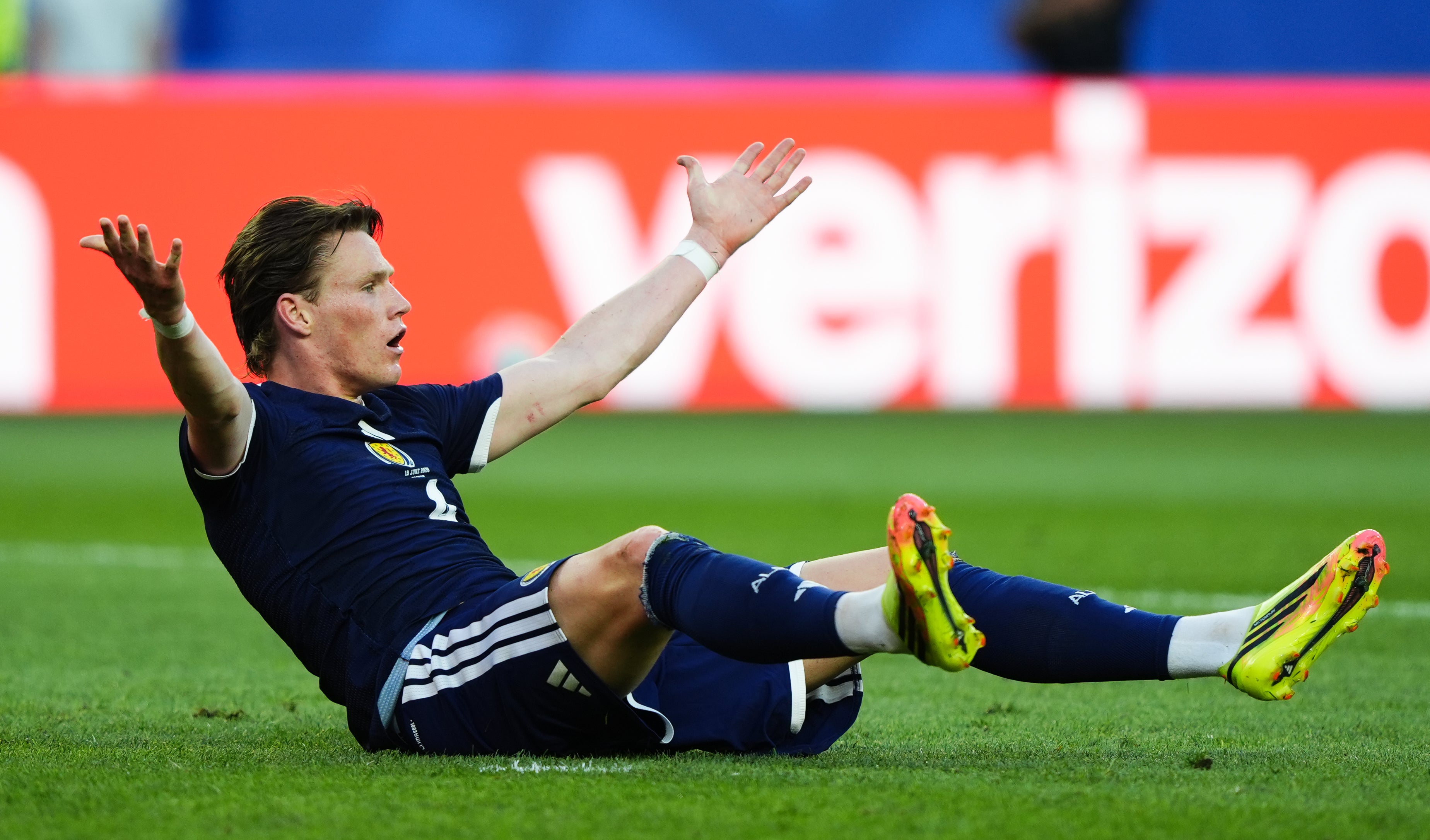 Scotland's Scott McTominay appeals for a penalty (PA)