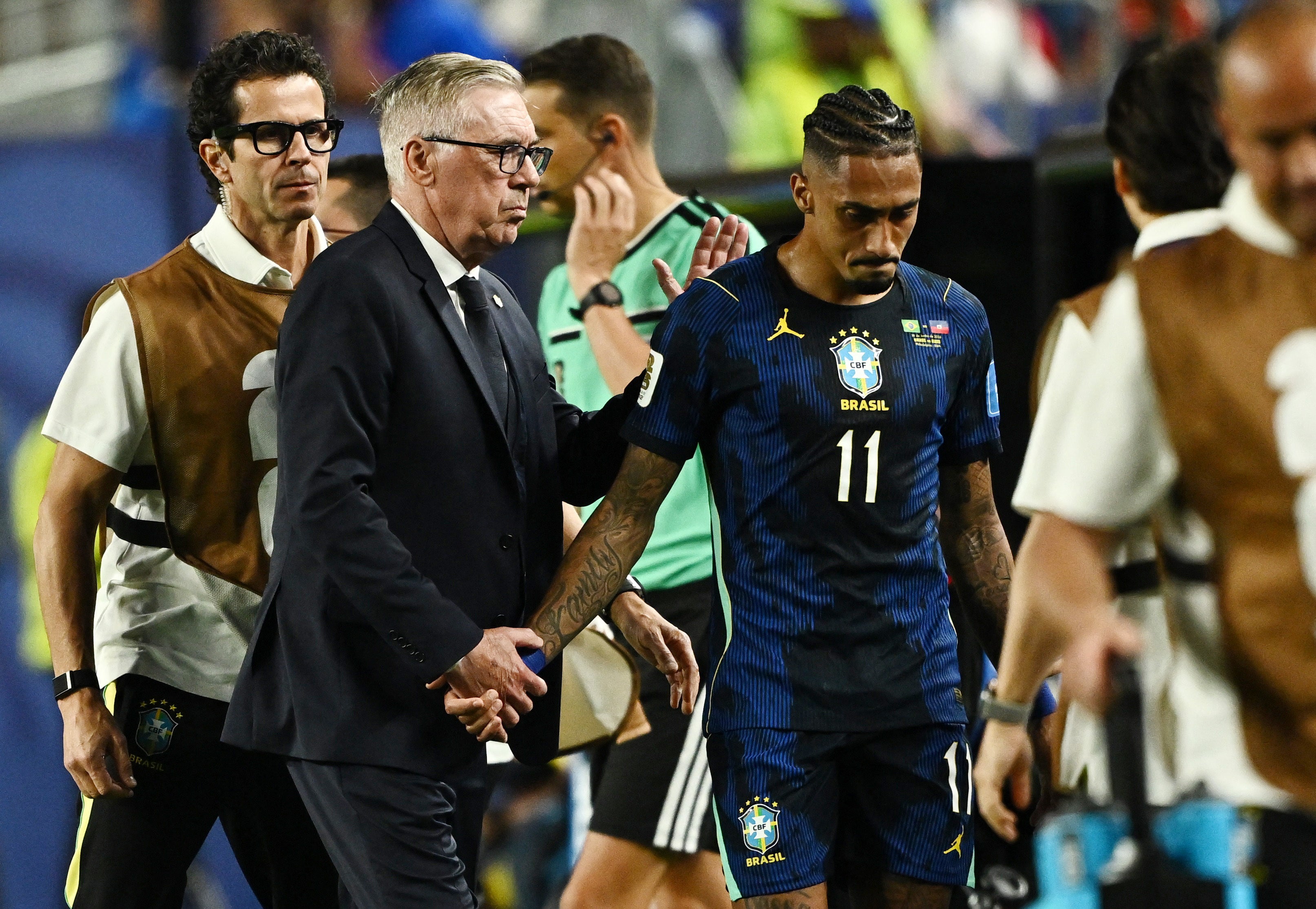 Raphinha could face a length spell on the sidelines depending on the severity of his issue
